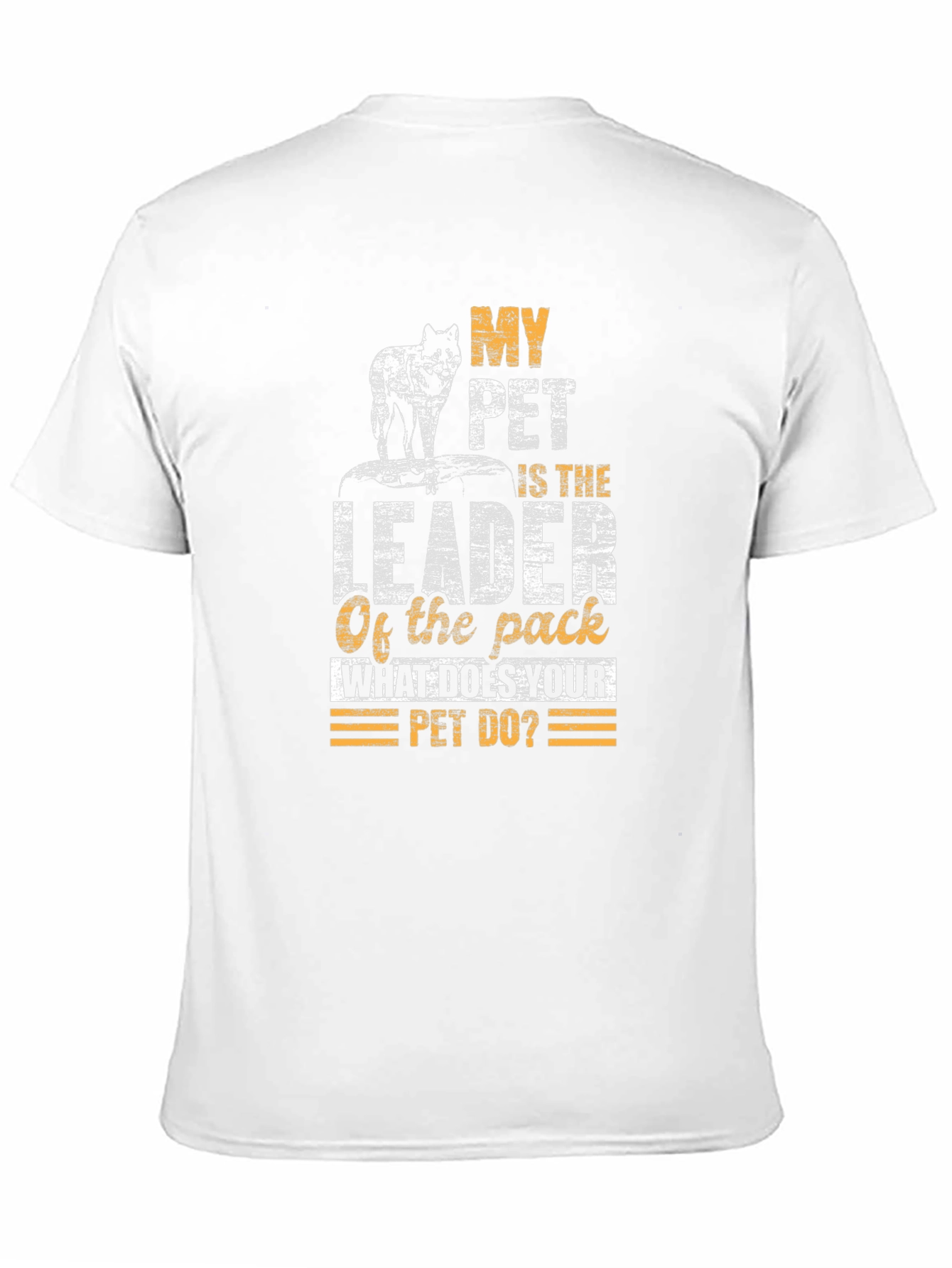 Black Leader of the Pack Pet T-Shirt view 11