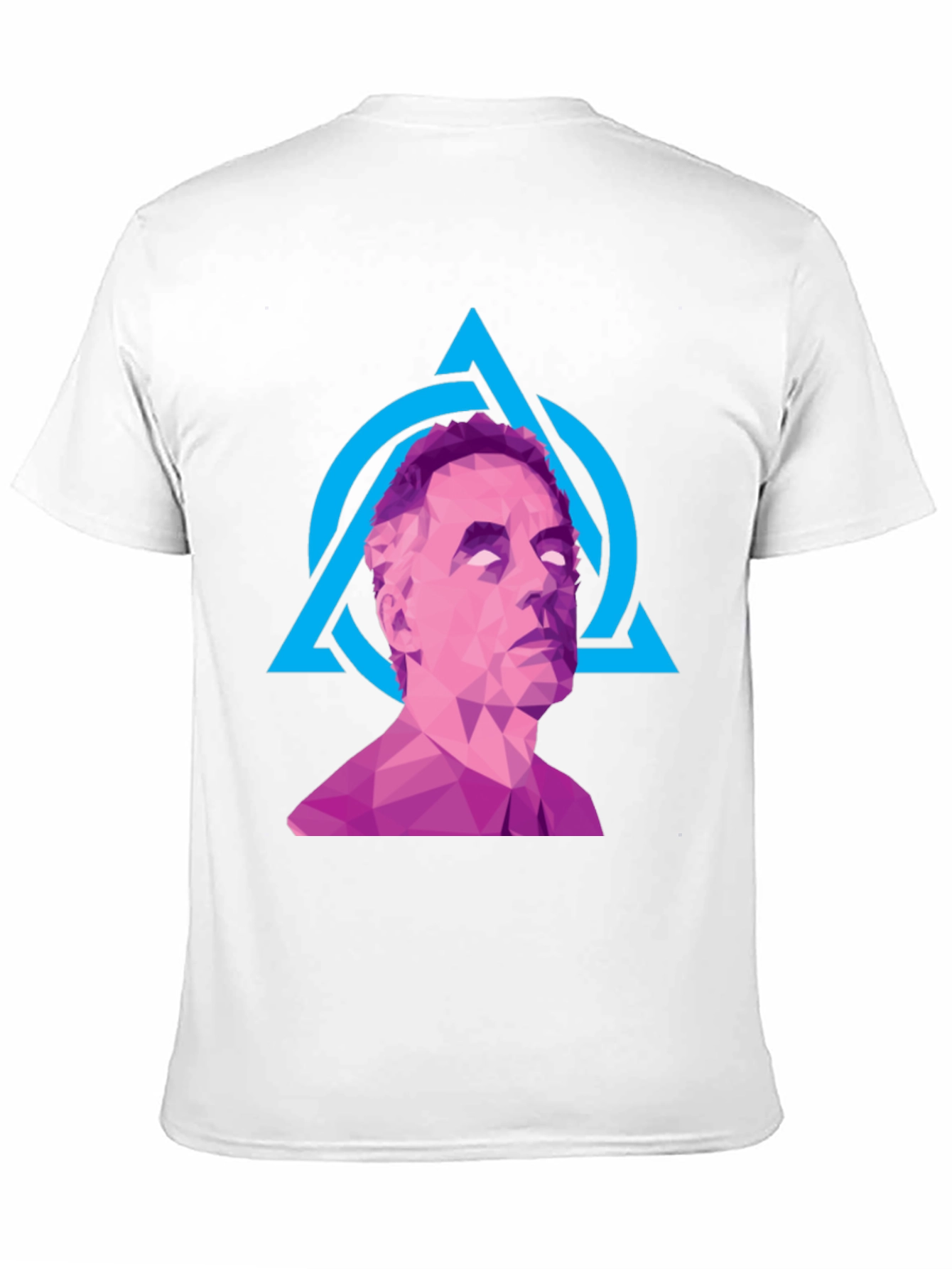 Geometric Portrait Graphic Tee - Black - 11