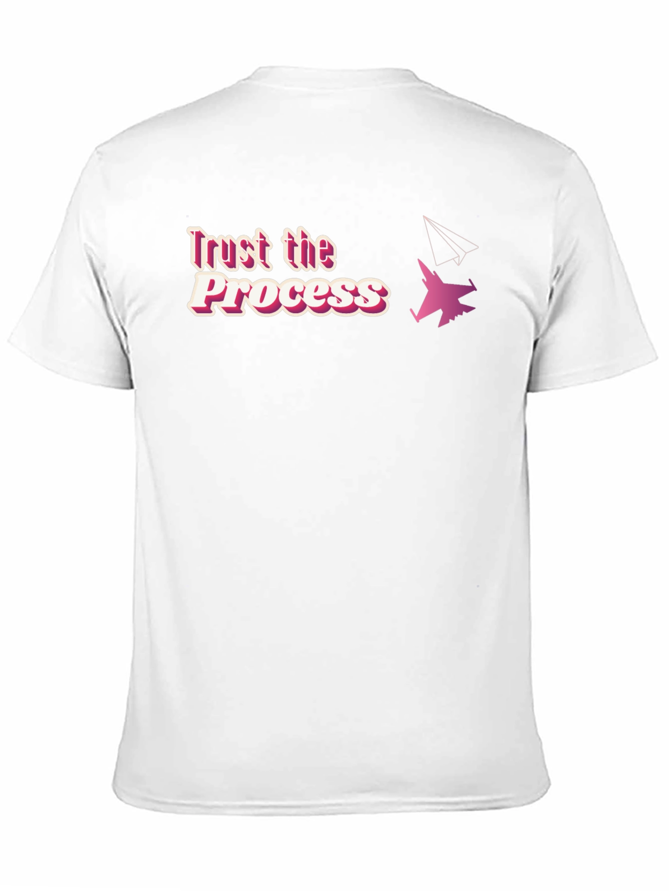 Black Trust the Process T-Shirt - Aviation Design view 11