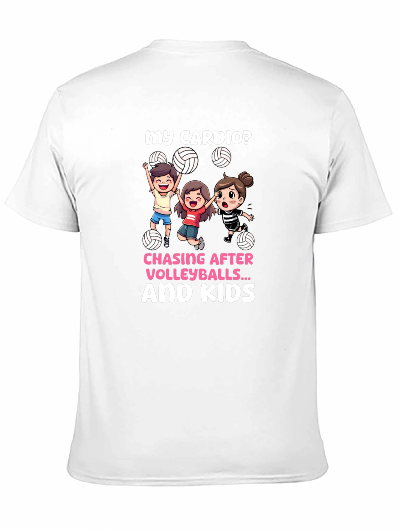 Black Volleyball Mom Cardio T-Shirt view 11