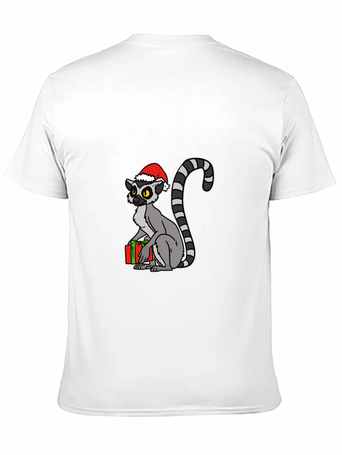 Black Holiday Lemur Graphic T-Shirt view 11