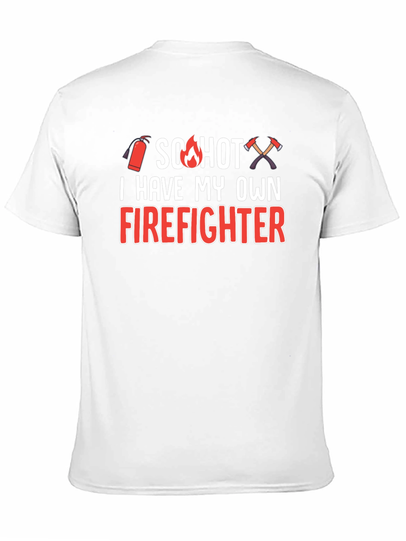 Black So Hot Firefighter Graphic T-Shirt view 11