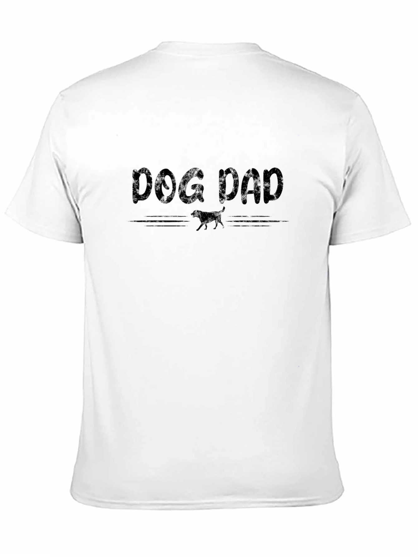 Black Dog Dad T-Shirt -  Men's Short Sleeve Crew Neck view 11