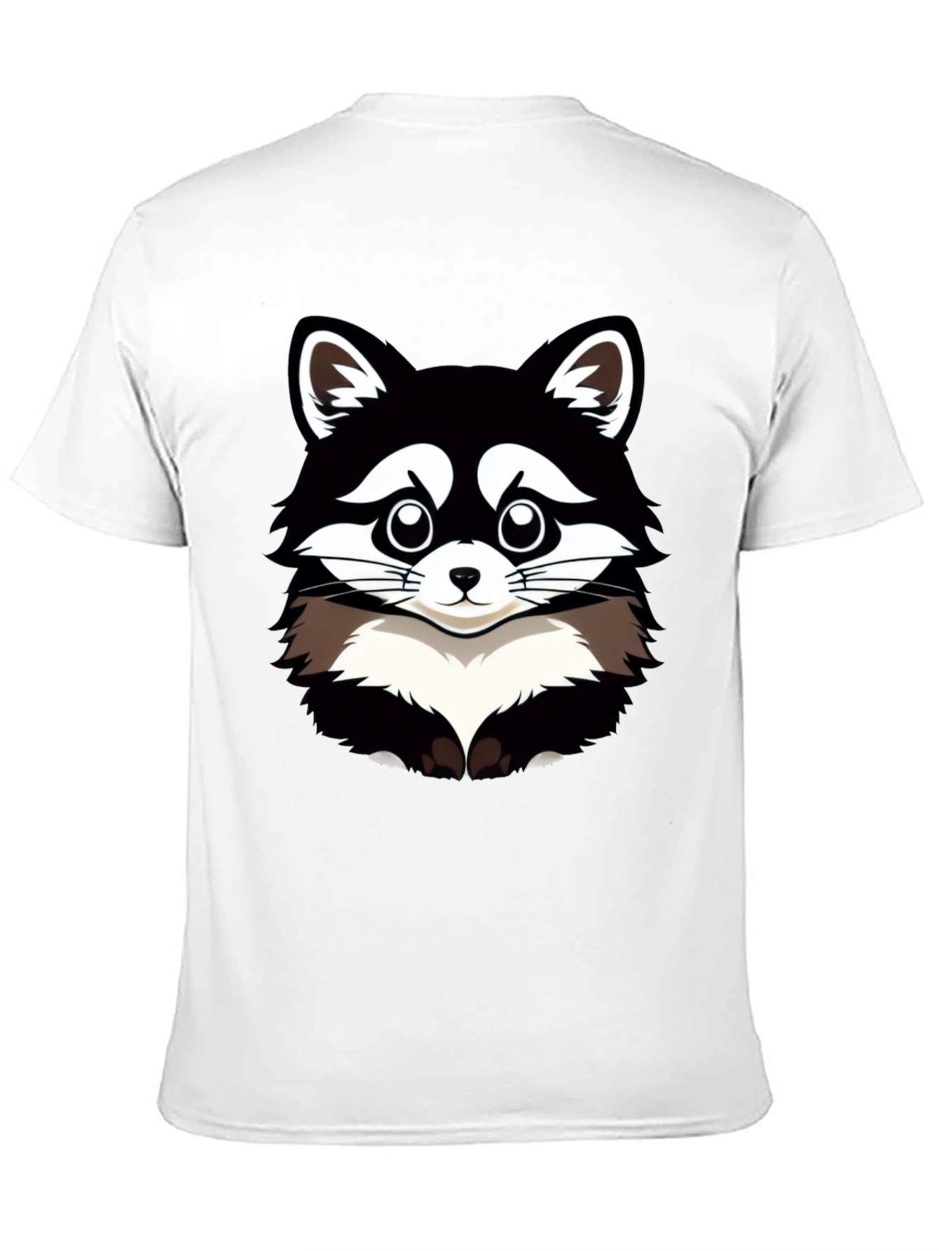 Black Raccoon Graphic T-Shirt - Men's Black Tee view 11