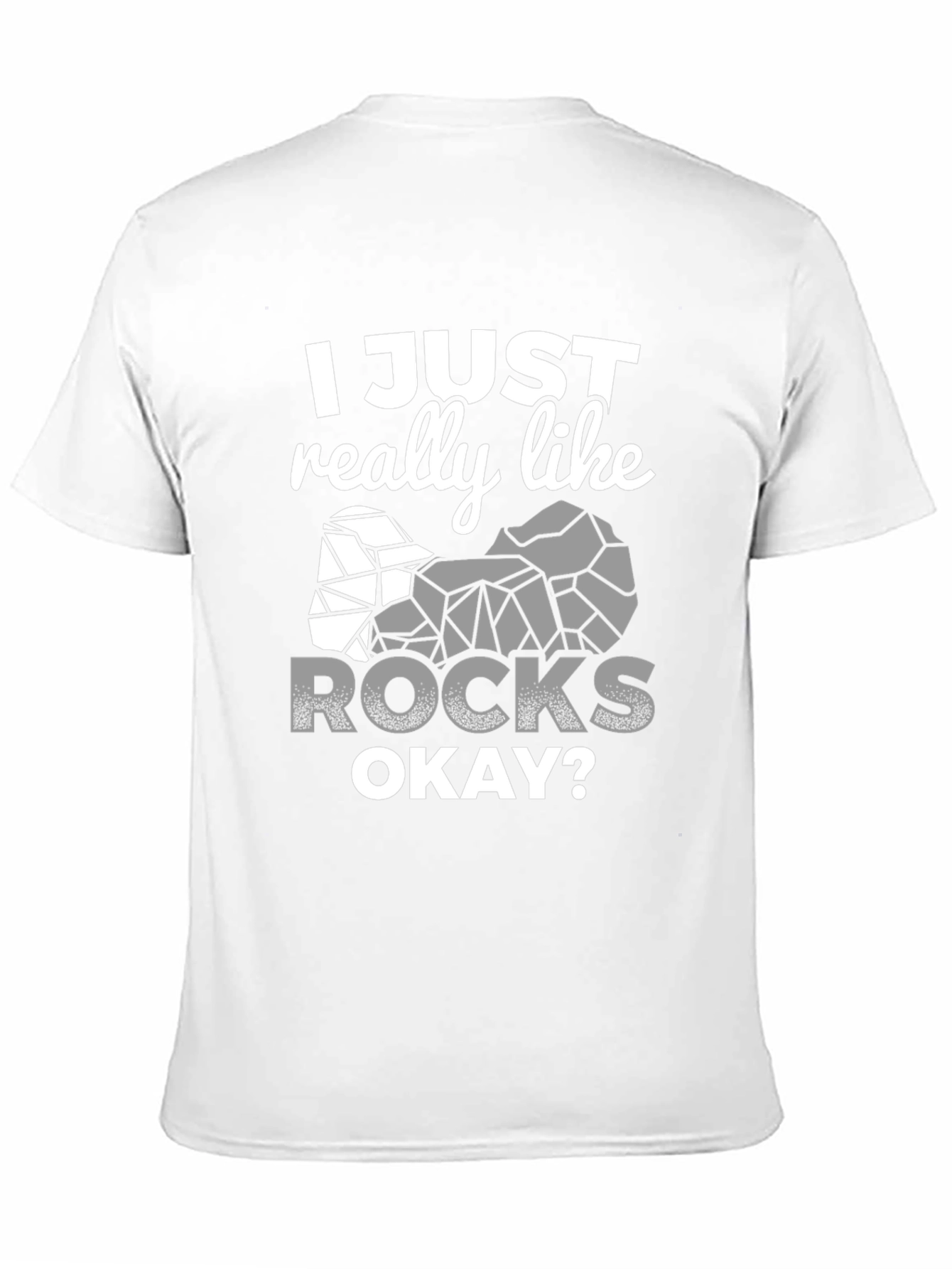 Black I Just Really Like Rocks T-Shirt view 11