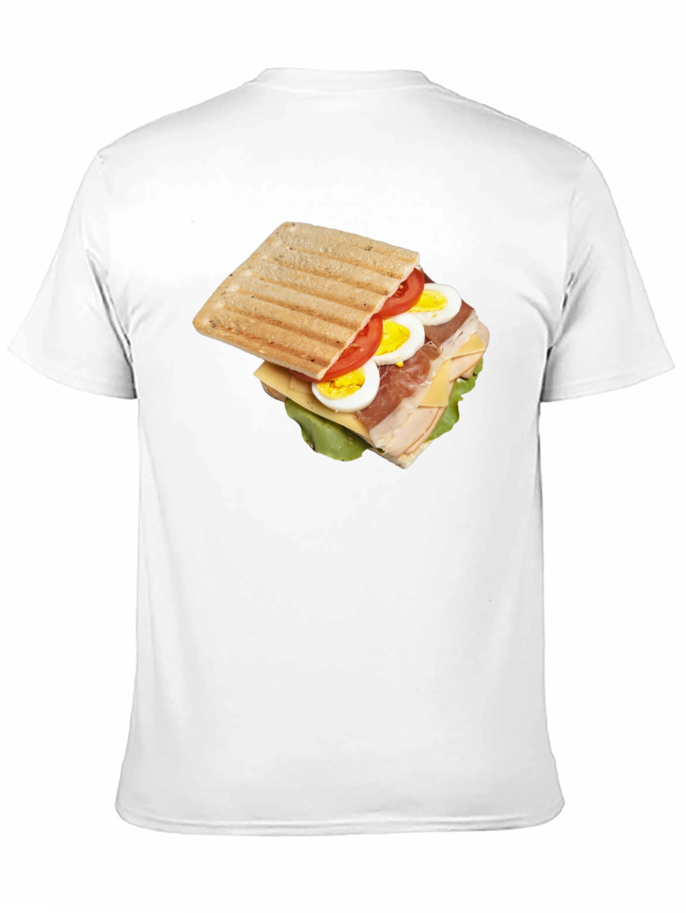 Black Sandwich Graphic Tee - Unique Food T-Shirt view 11