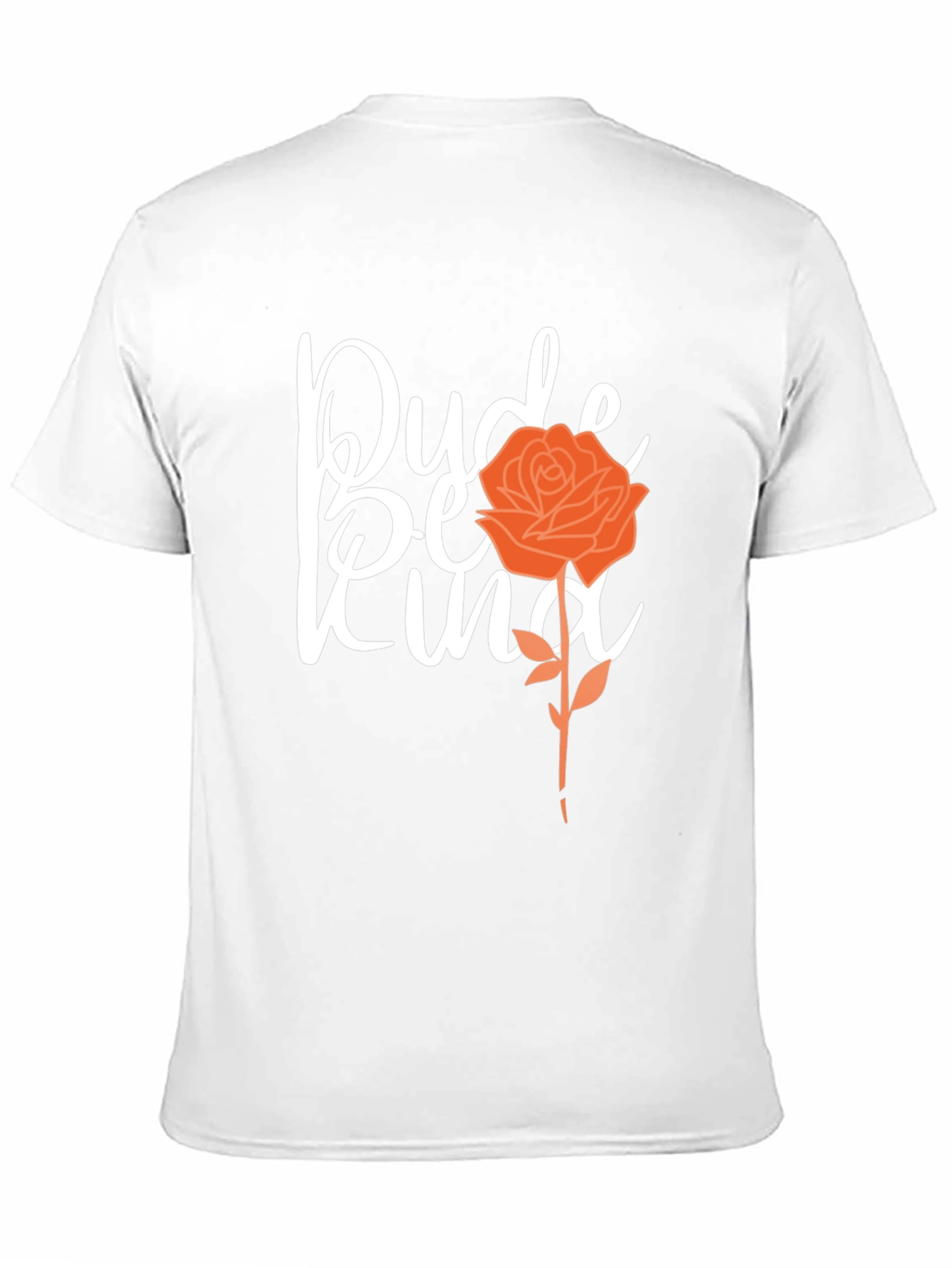 Black Dude Be Kind Graphic Tee - Rose Design view 11