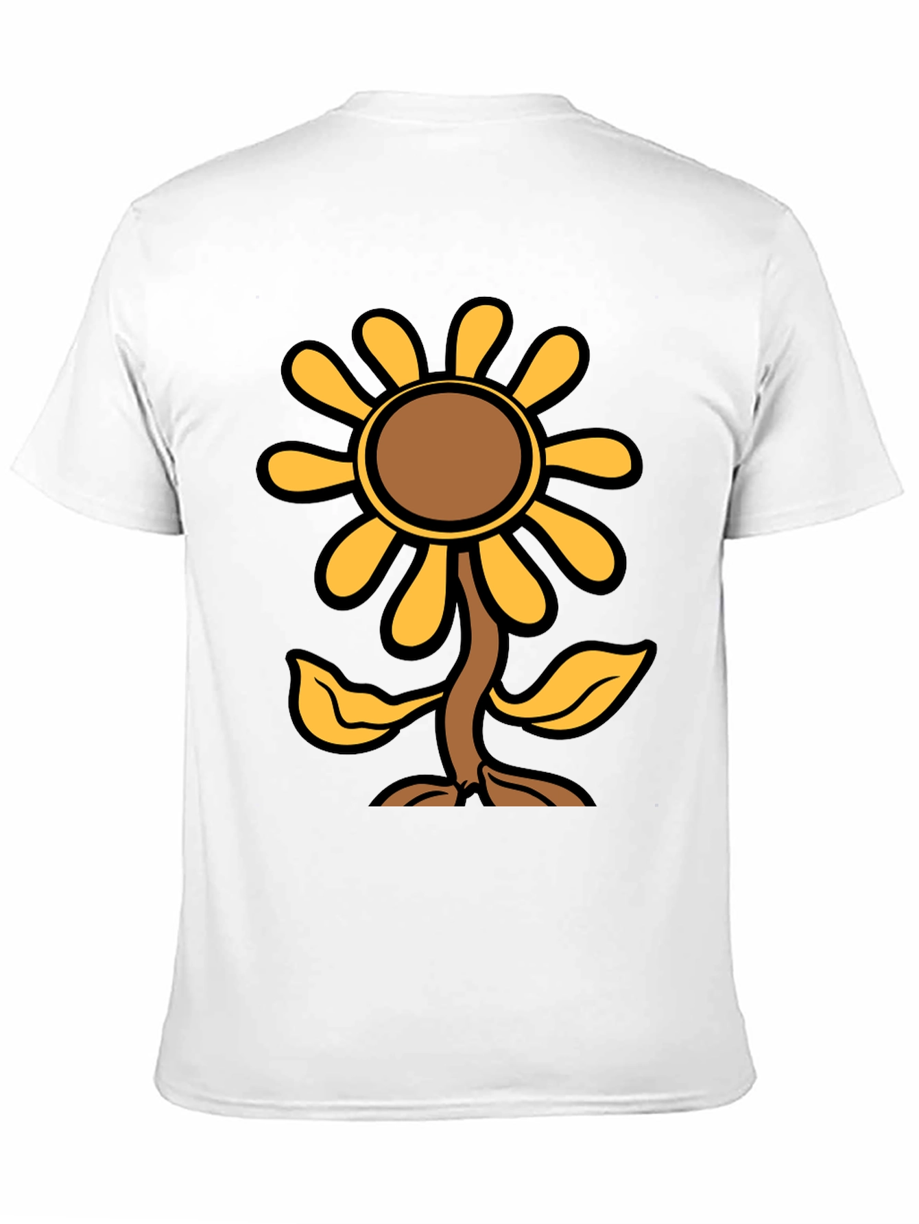 Black Sunflower Graphic Print Black T-Shirt view 11