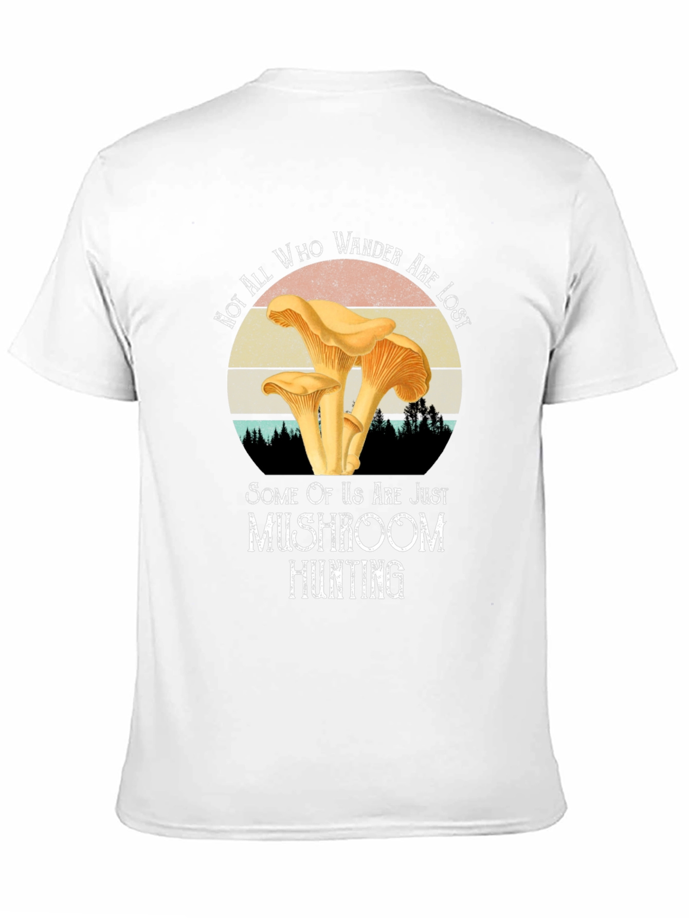 Black Mushroom Hunting T-Shirt - Not All Who Wander Are Lost view 11
