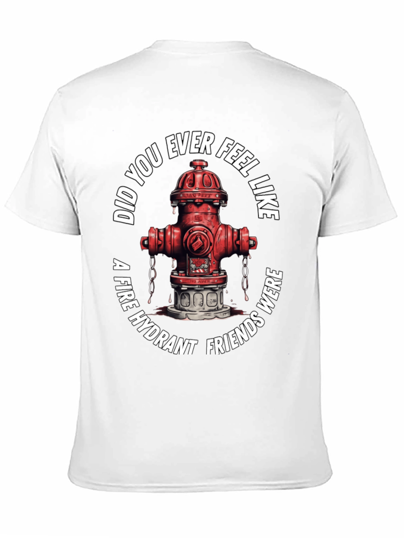 Black Fire Hydrant Friends T-Shirt view 11