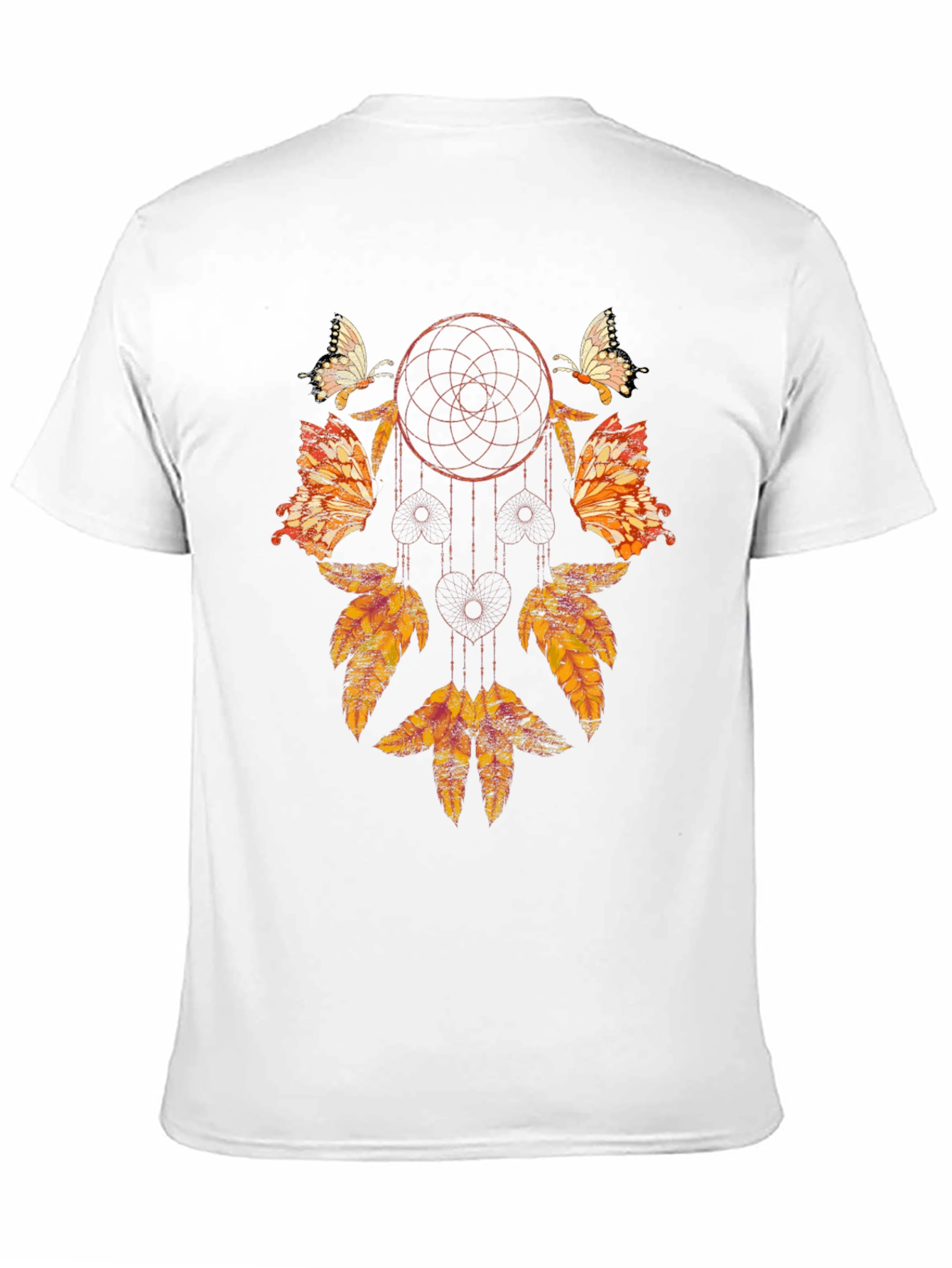 Black Dreamcatcher Butterfly Graphic Tee - Stylish Black Shirt view 11