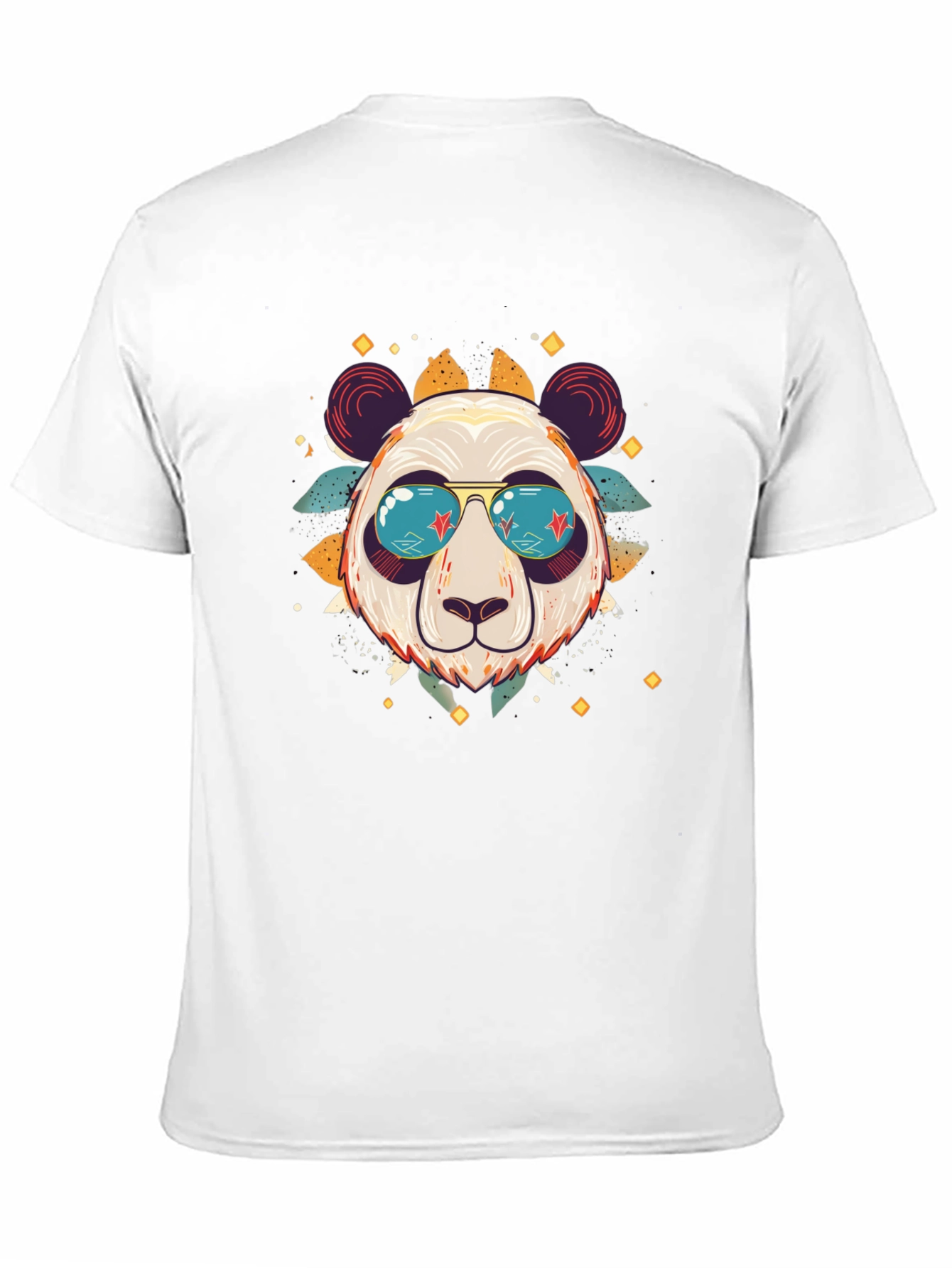 Black Cool Panda Graphic Tee view 11