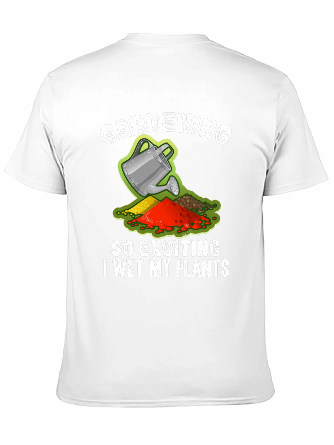 Black Gardening Humor T-Shirt - I Wet My Plants Funny view 11