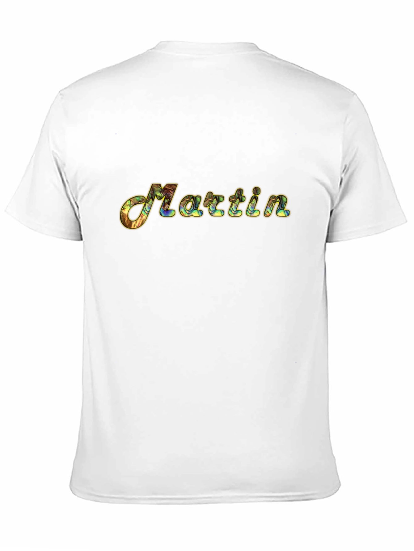 Black Martin Personalized Graphic Print Black T-Shirt view 11