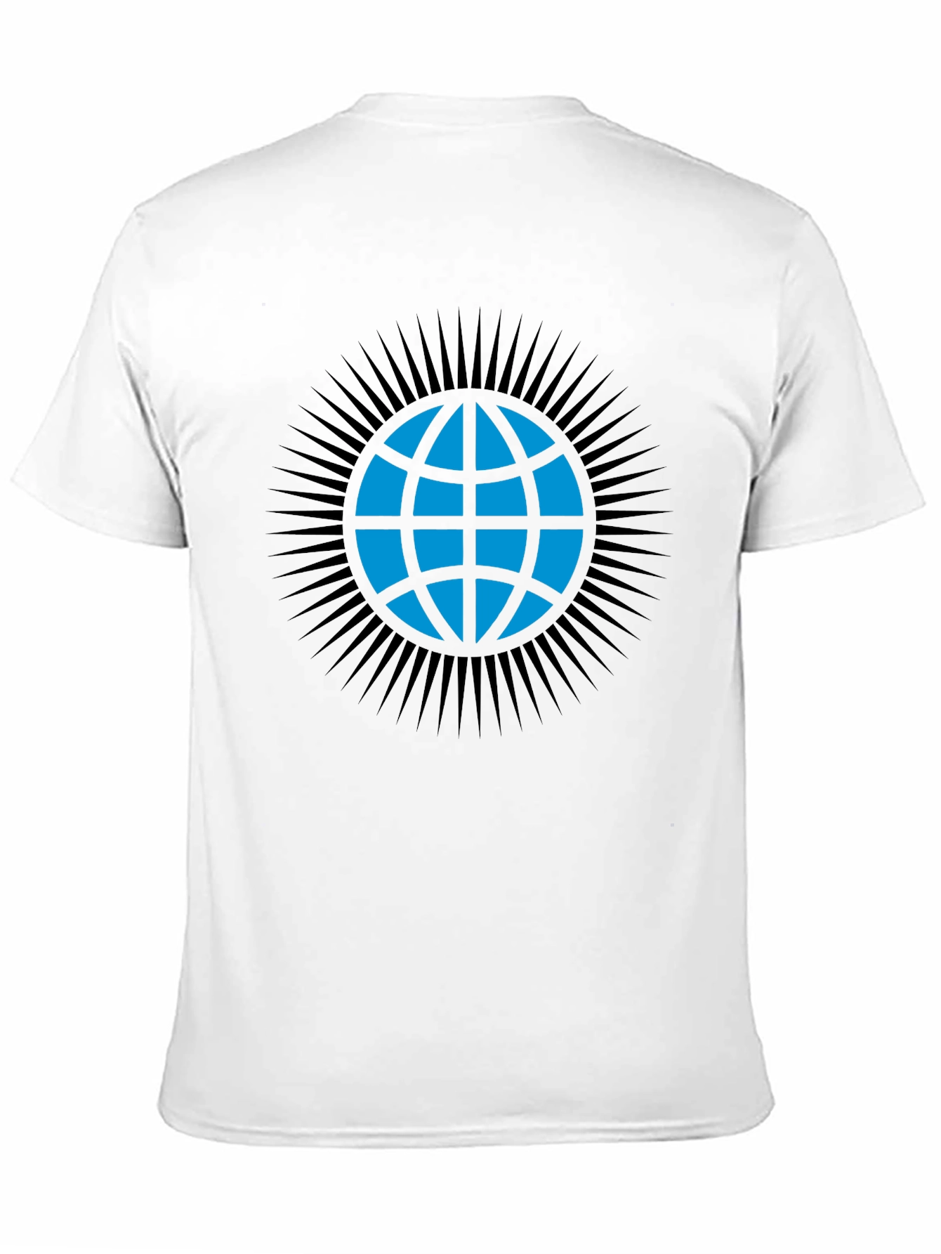 Black Globe Graphic T-Shirt - Modern Black Tee view 11