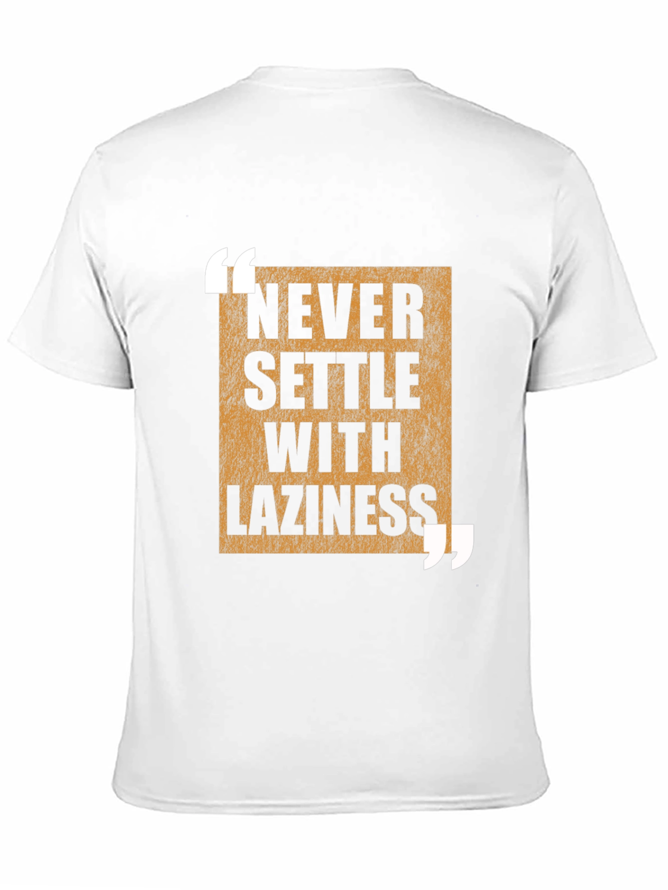 Black Never Settle with Laziness T-Shirt view 11