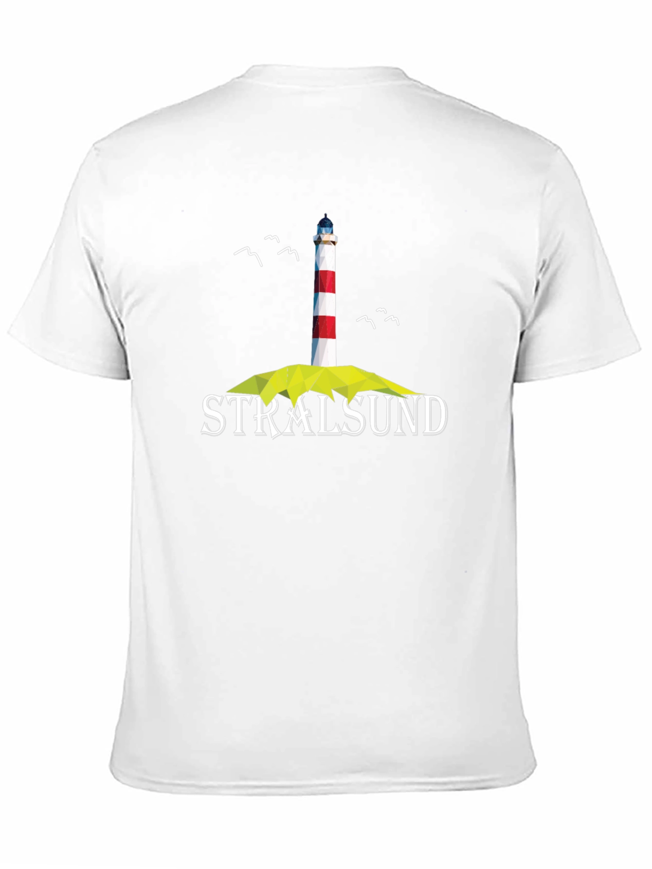 Black Stralsund Lighthouse Graphic Tee - Unisex view 11
