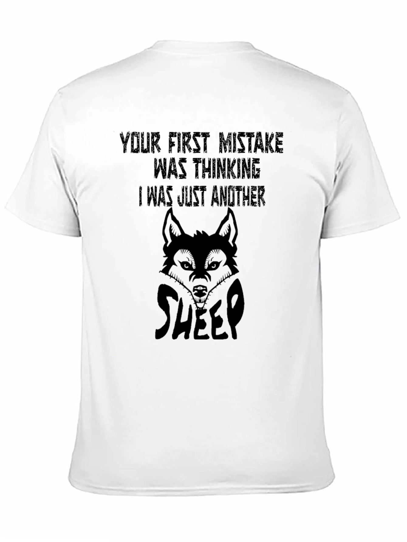 Black Wolf in Sheep's Clothing Graphic Tee - Black view 11