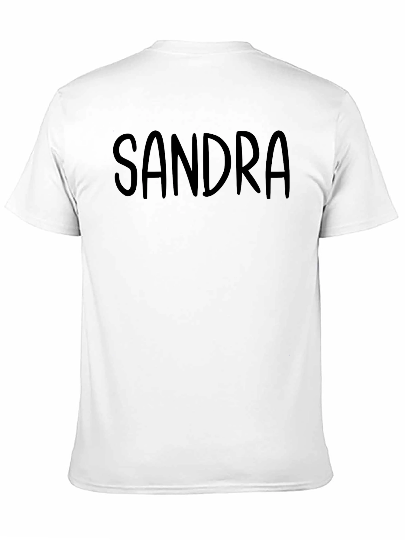 Black Sandra Custom Name T-Shirt view 11