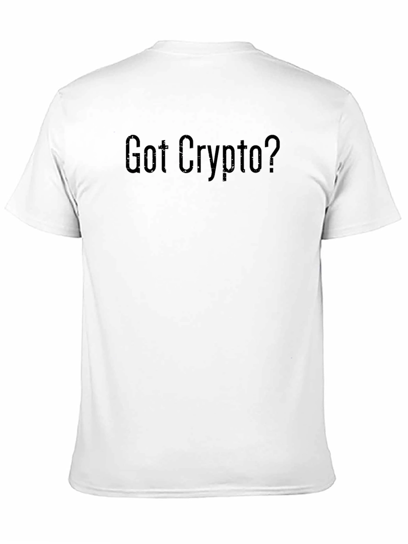 Black Got Crypto? Black Cotton Graphic Tee view 11