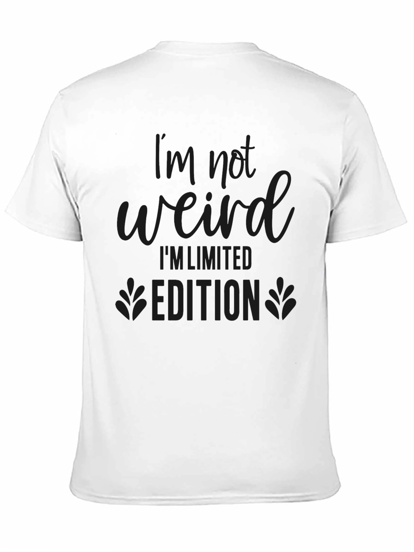 Black I'm Not Weird Limited Edition Black Tee view 11