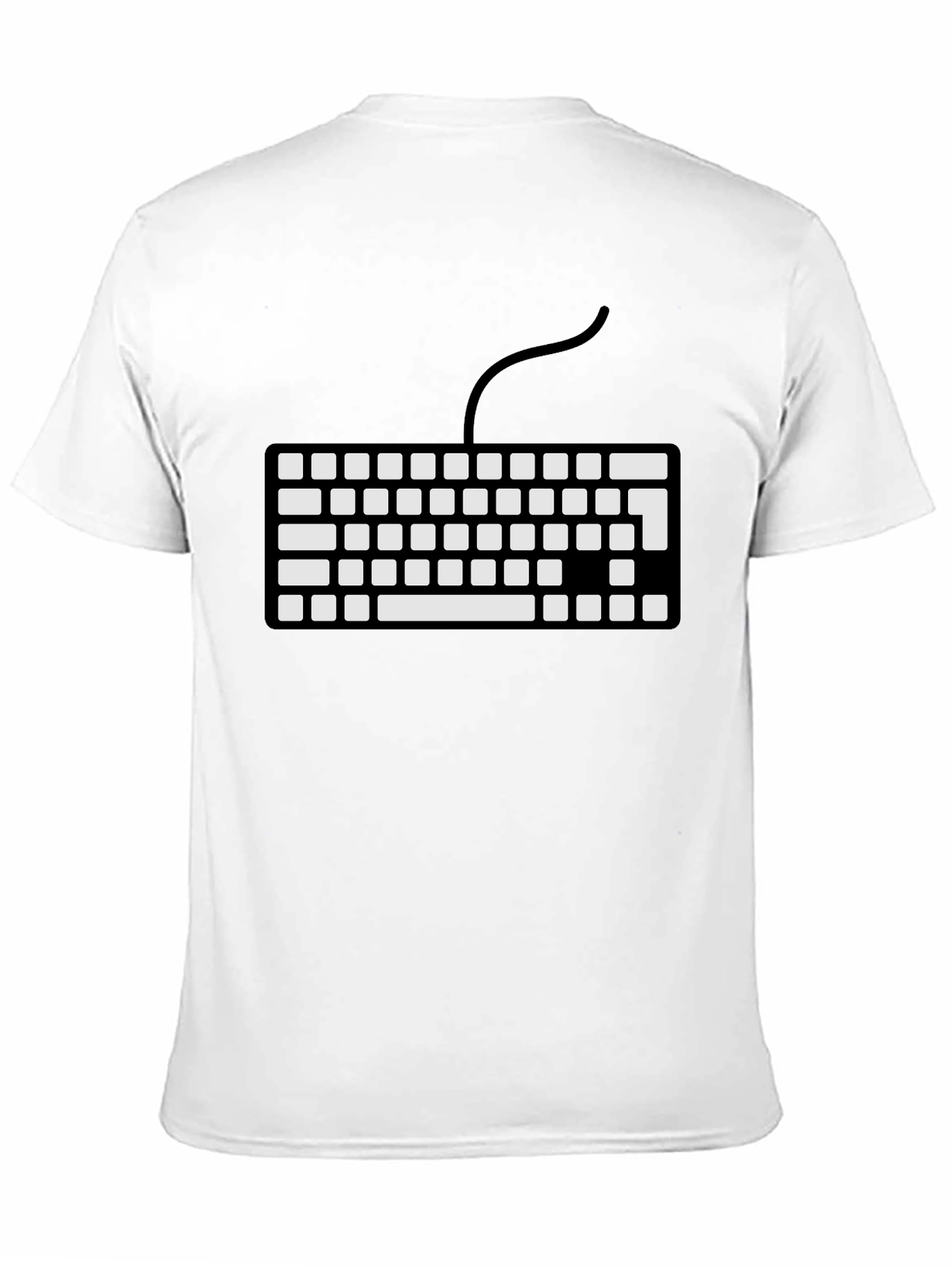 Black Keyboard T-Shirt - Geek Chic Style view 11