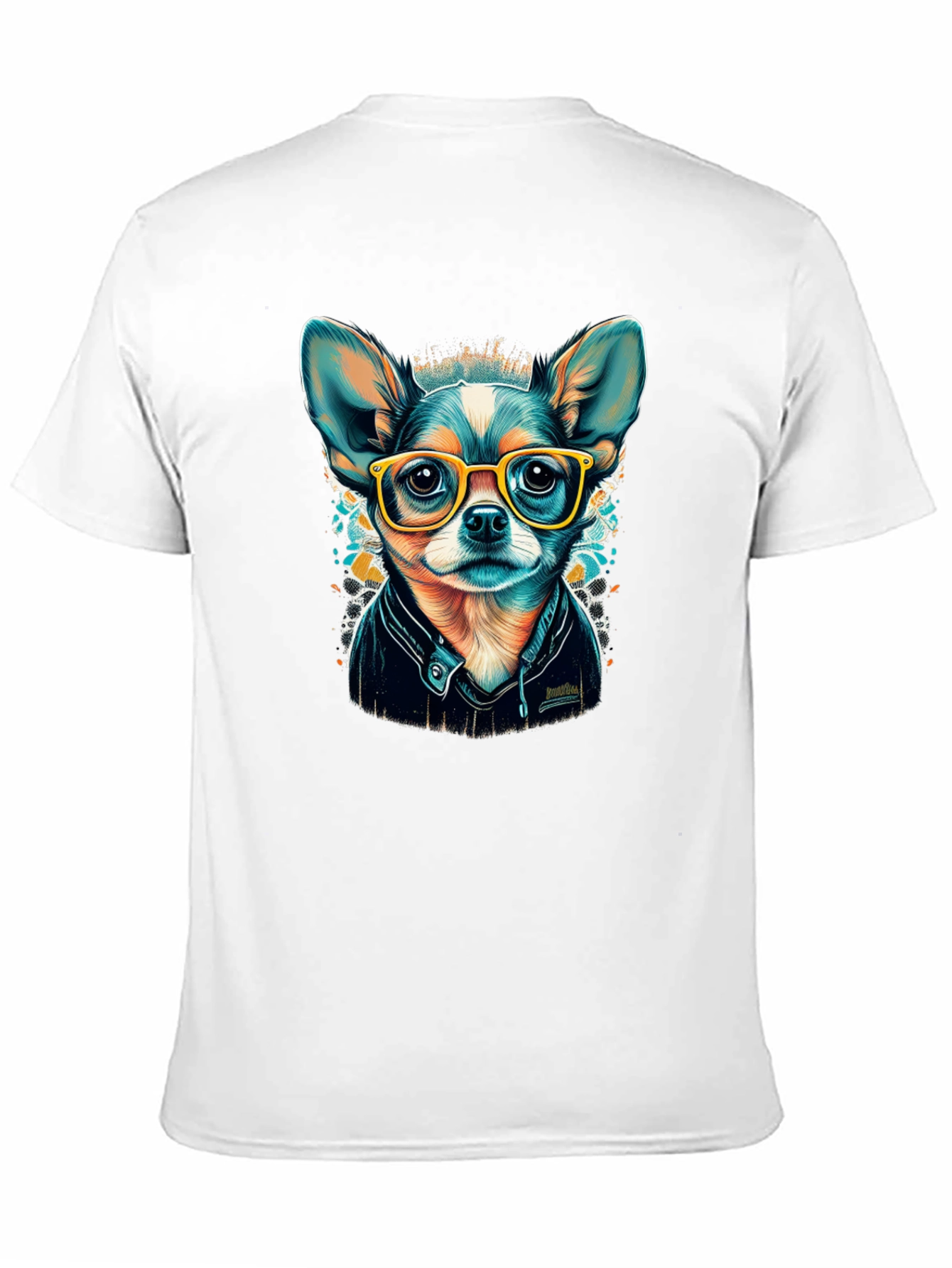 Black Cool Chihuahua T-Shirt view 11