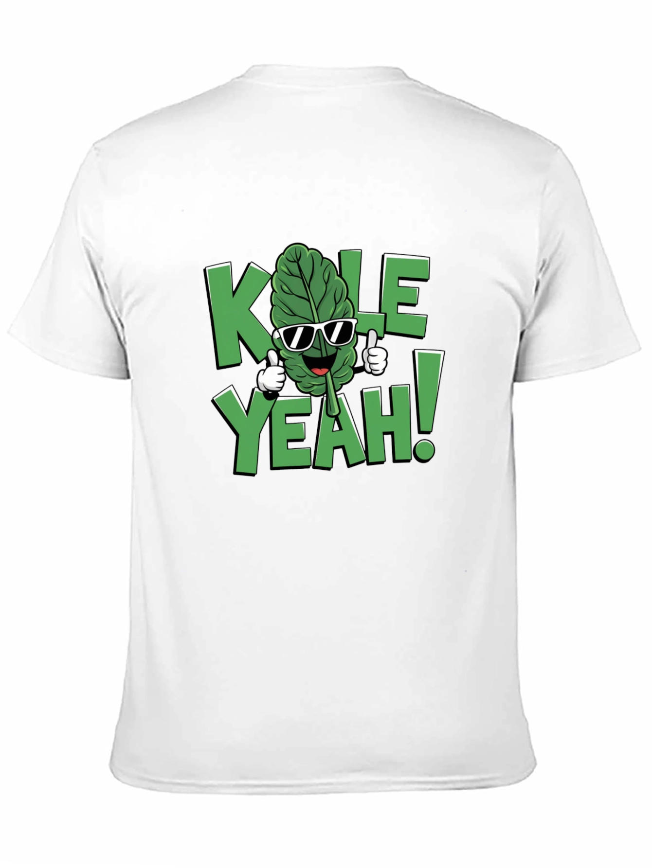 Black KALE YEAH! Graphic T-Shirt - Funny Vegan Tee view 11