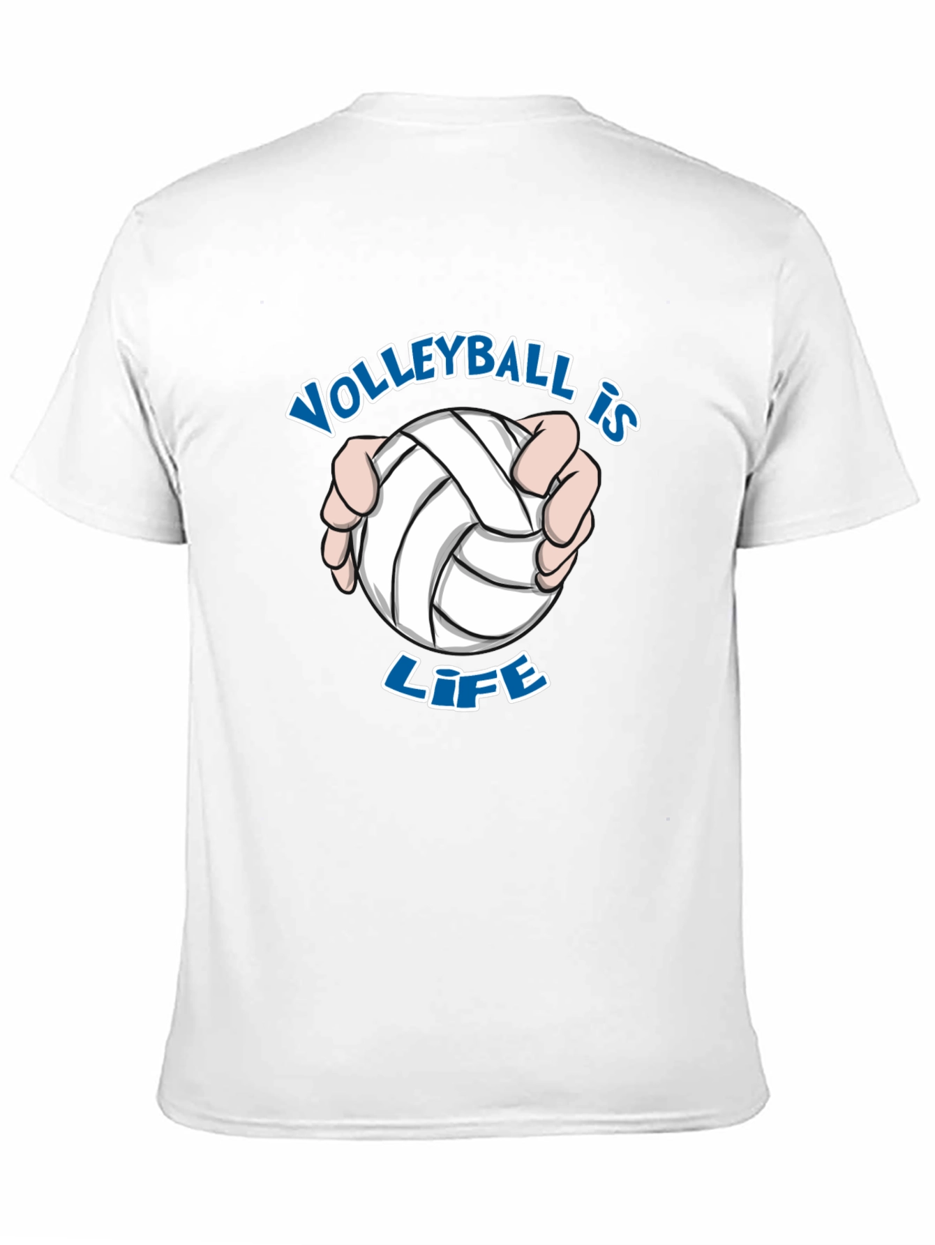Black Volleyball is Life T-Shirt - Black Cotton Tee view 11