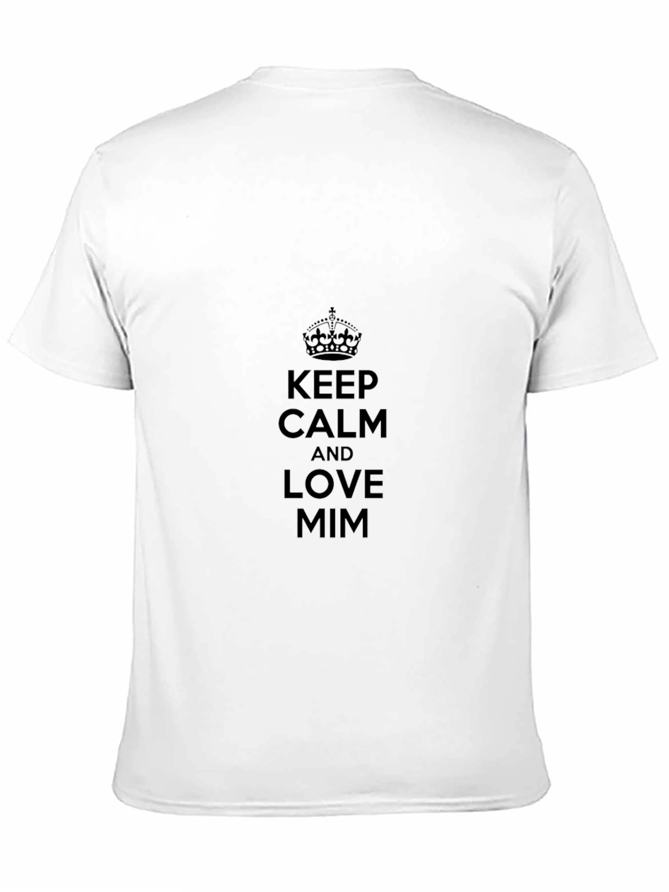Black Keep Calm and Love MIM - Black Tee view 11
