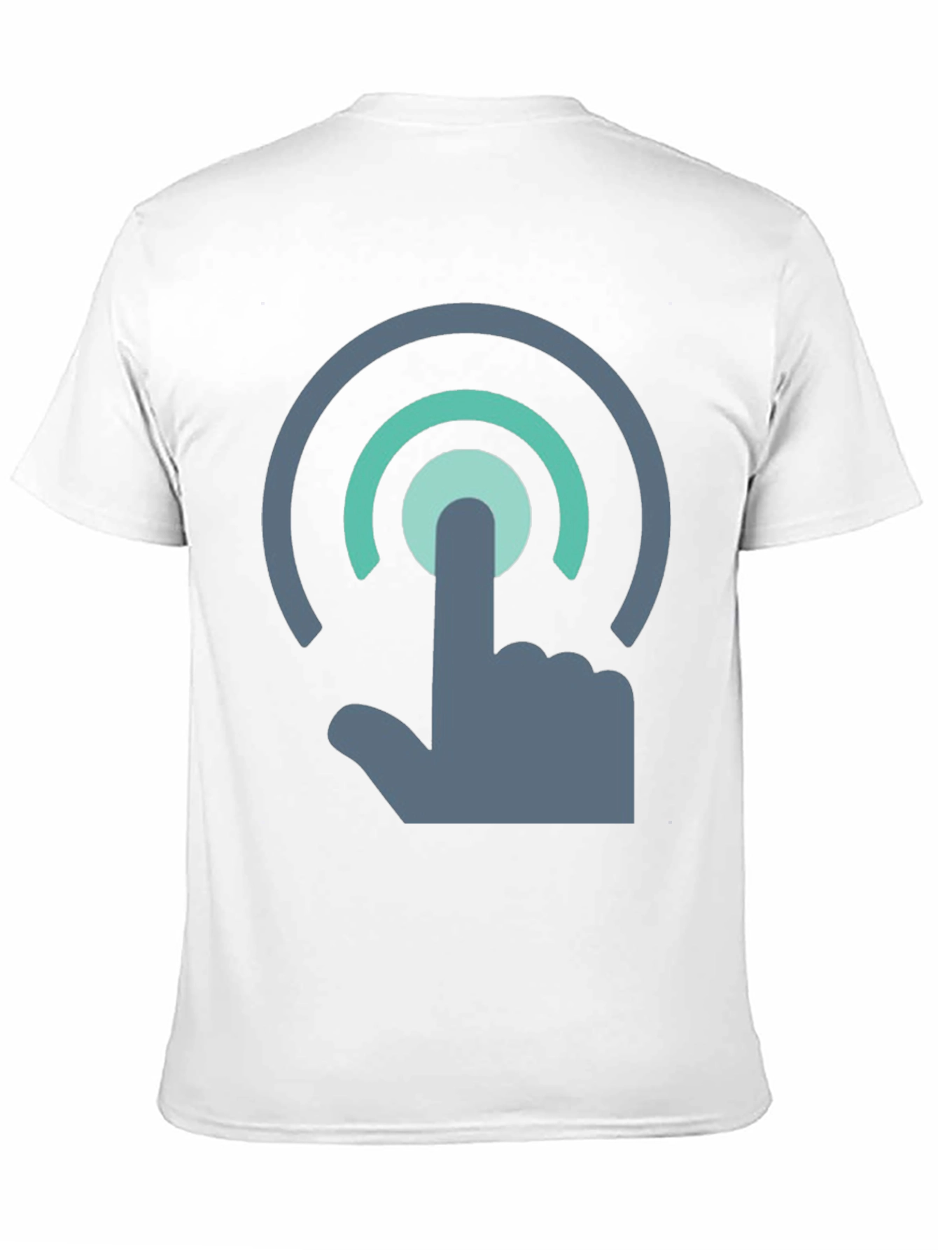 Black Touch Icon T-Shirt - Modern Graphic Tee view 11