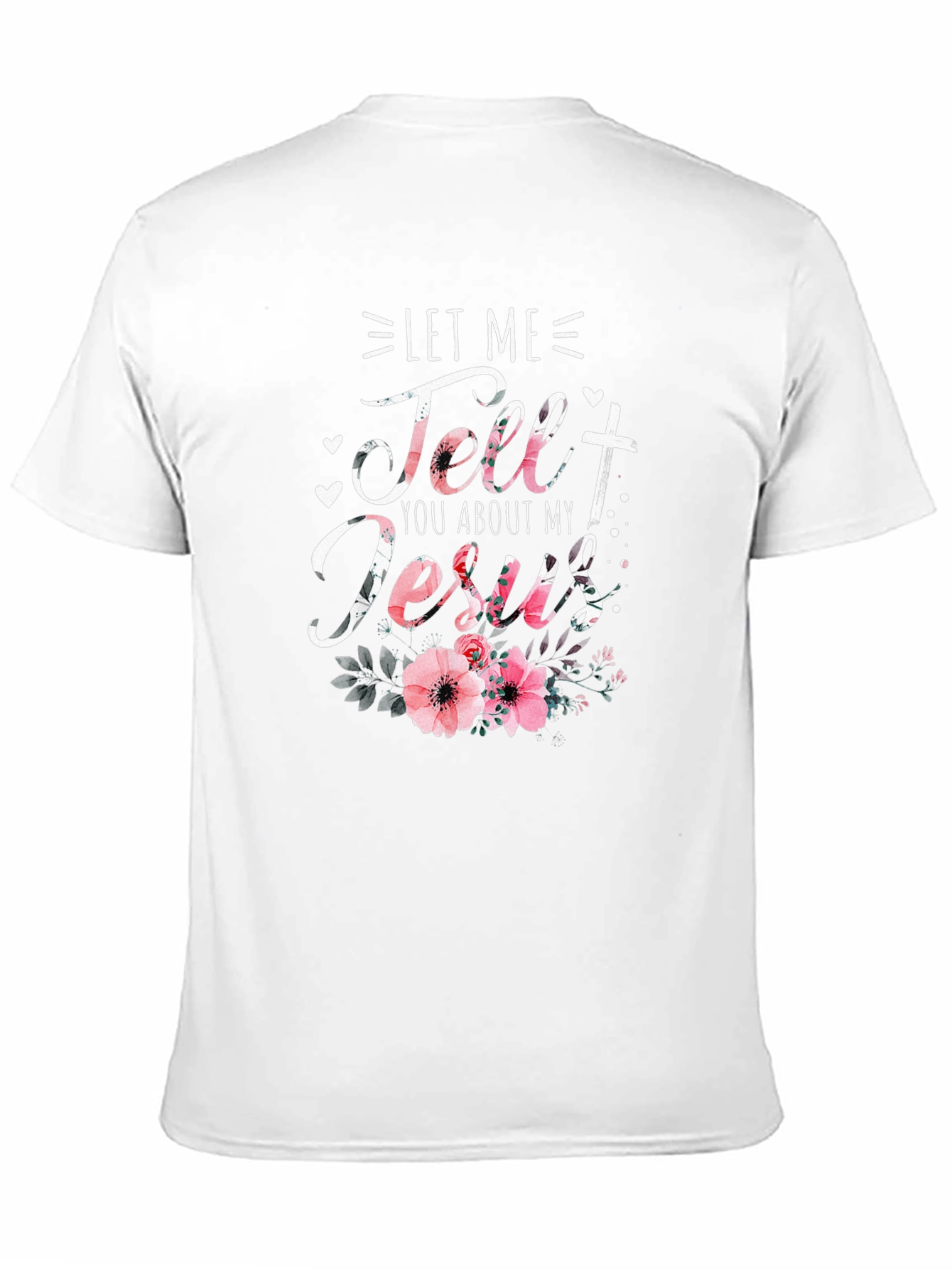 Black Let Me Tell You About My Jesus Floral T-Shirt view 11