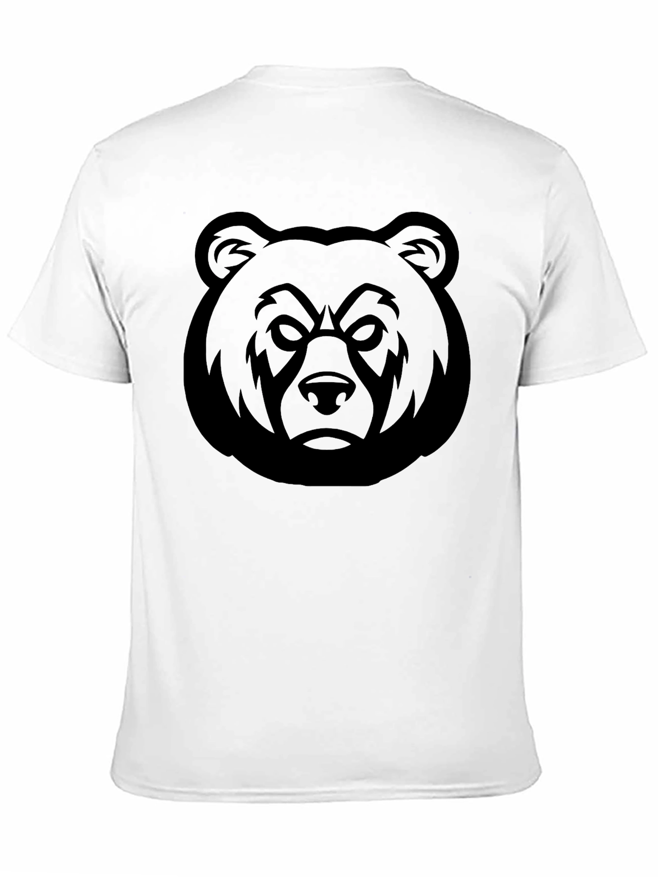 Black Bear Head Graphic T-Shirt - Men's Black Tee view 11