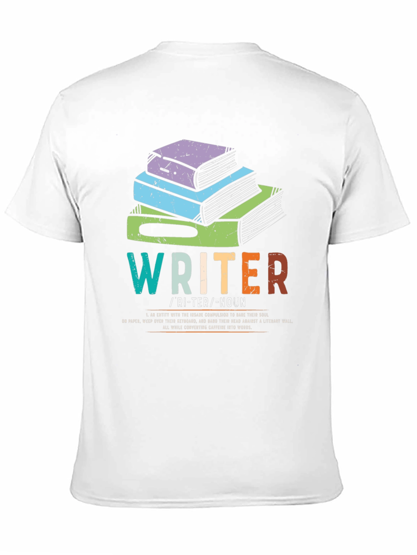Black Writer Definition T-Shirt - Book Lover Apparel view 11