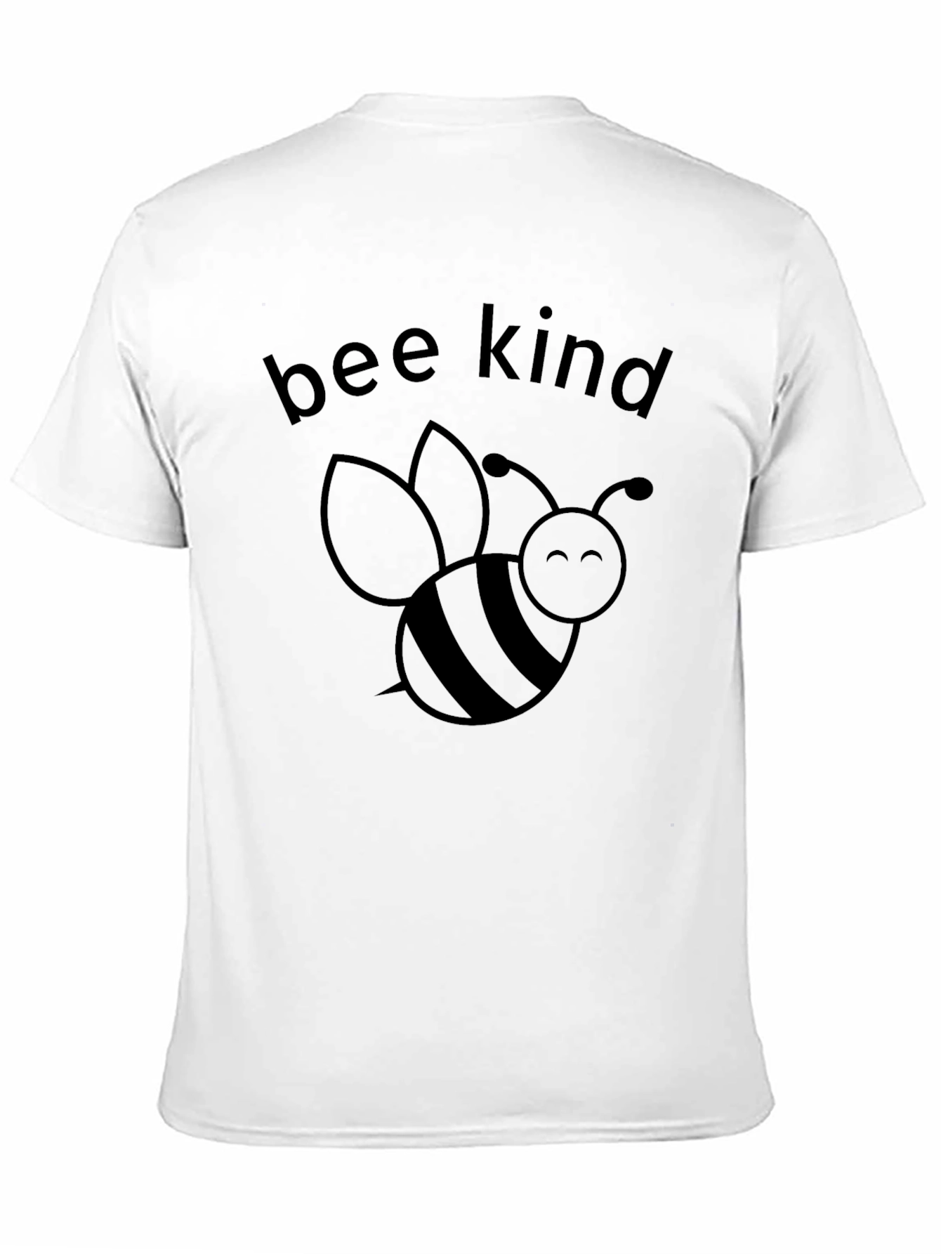 Black Bee Kind Graphic Tee - Black Cotton Comfort view 11