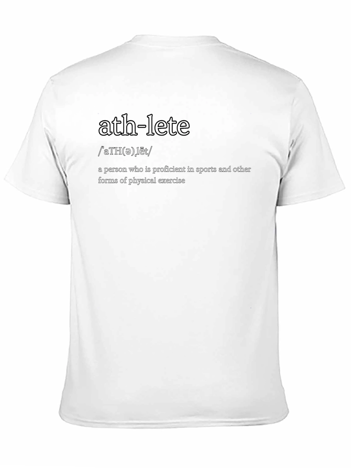 Black Athlete Definition Black T-Shirt view 11