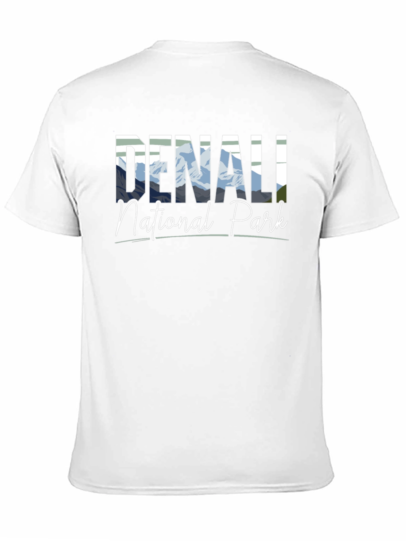 Black Denali National Park Black T-Shirt view 11