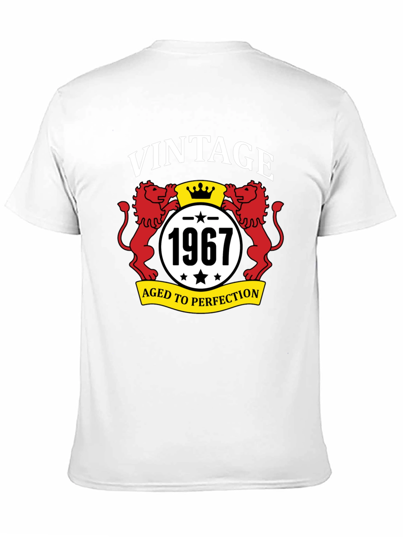 Black Vintage 1967 Aged to Perfection Black T-Shirt view 11