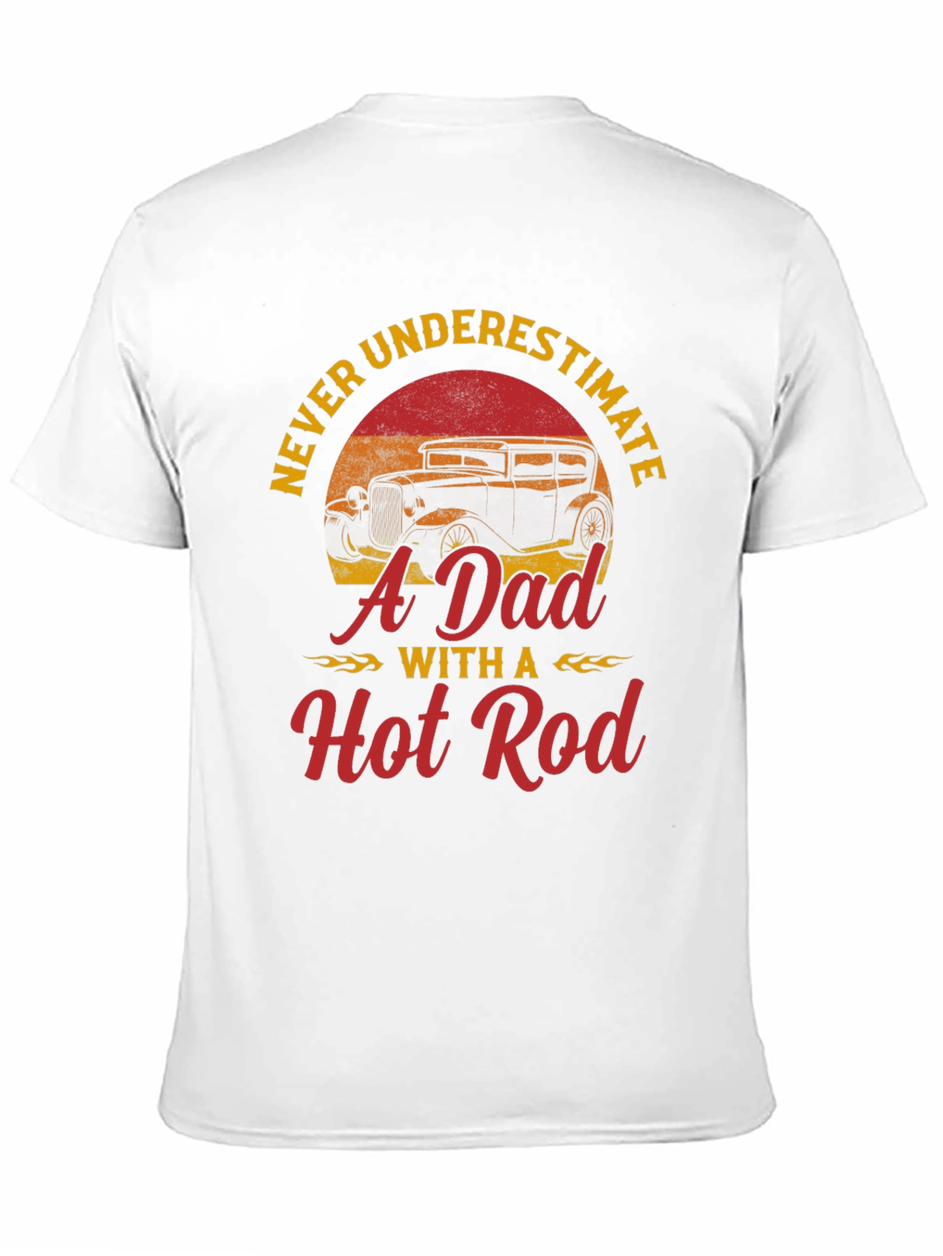 Black Dad Hot Rod T-Shirt - Never Underestimate! view 11