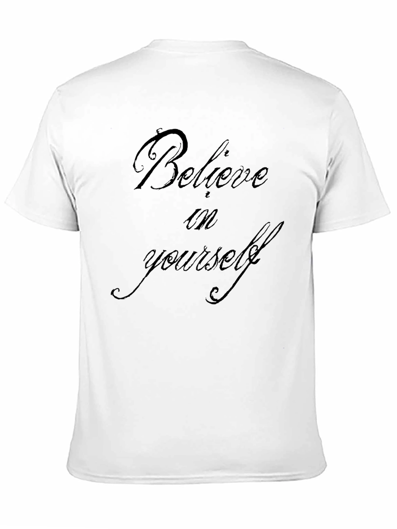 Black Believe in Yourself Black T-Shirt view 11