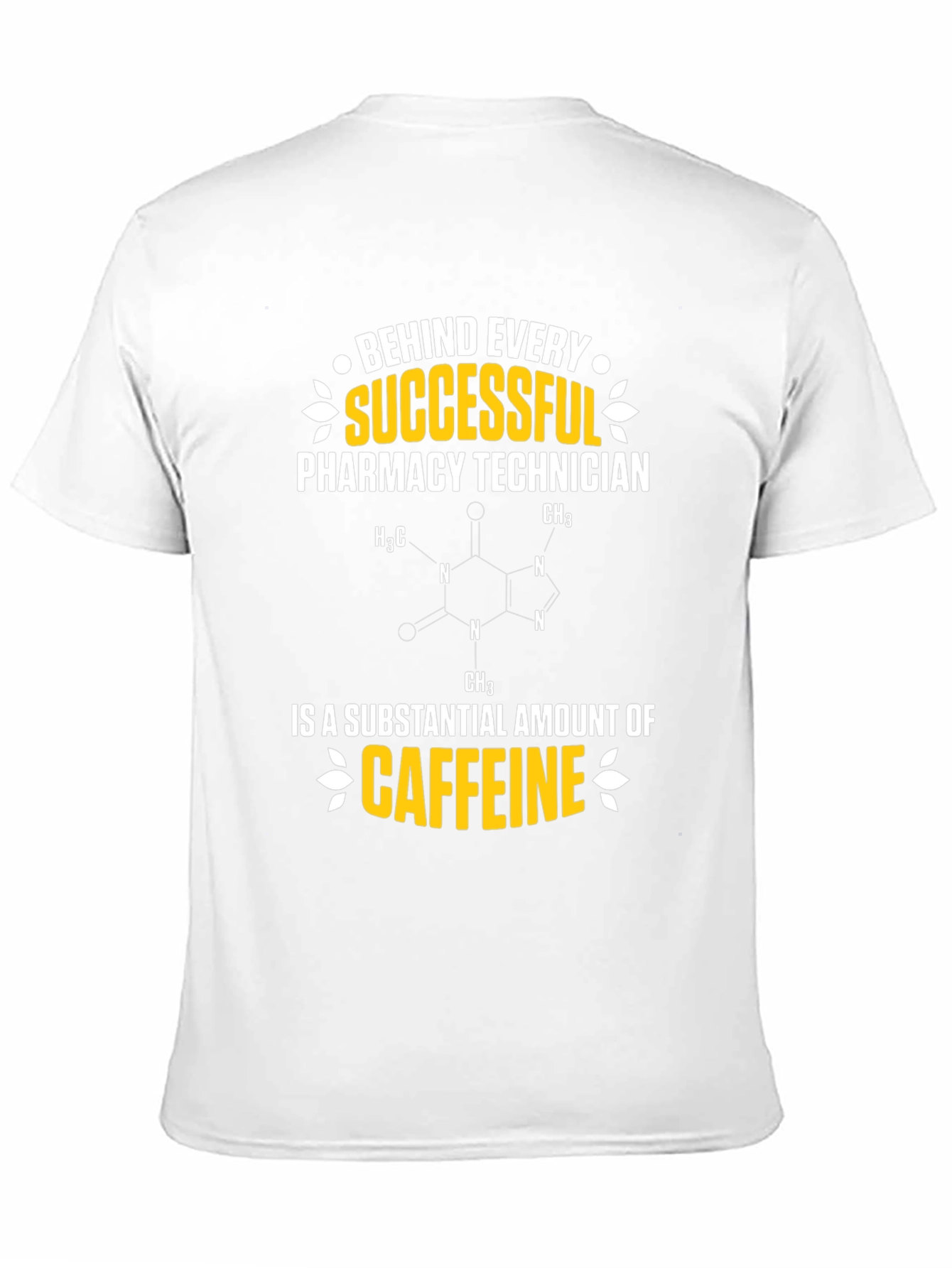 Black Pharmacy Technician Caffeine T-Shirt view 11