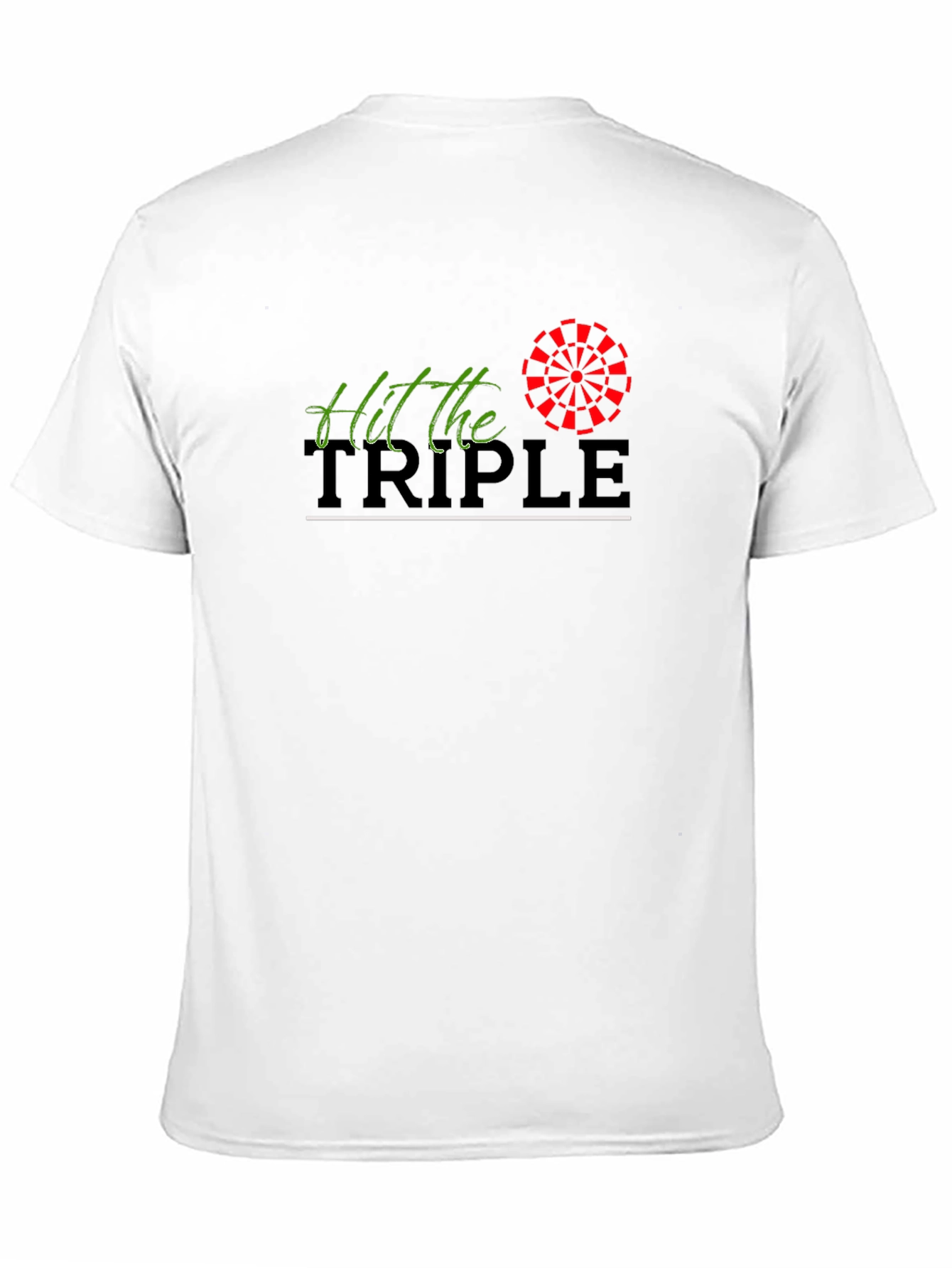Black Hit the Triple Dartboard T-Shirt view 11