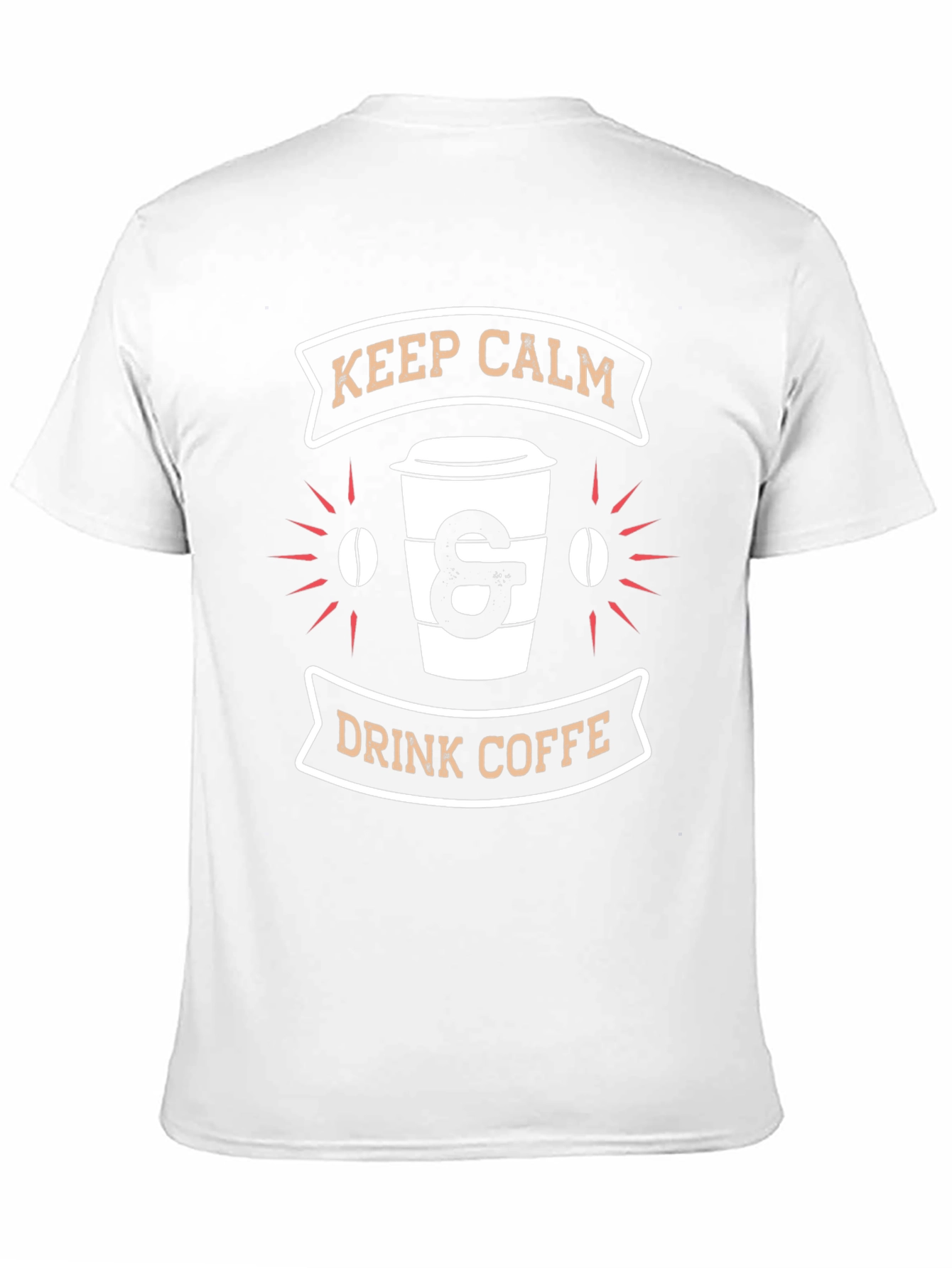 Black Keep Calm & Drink Coffee Graphic T-Shirt view 11