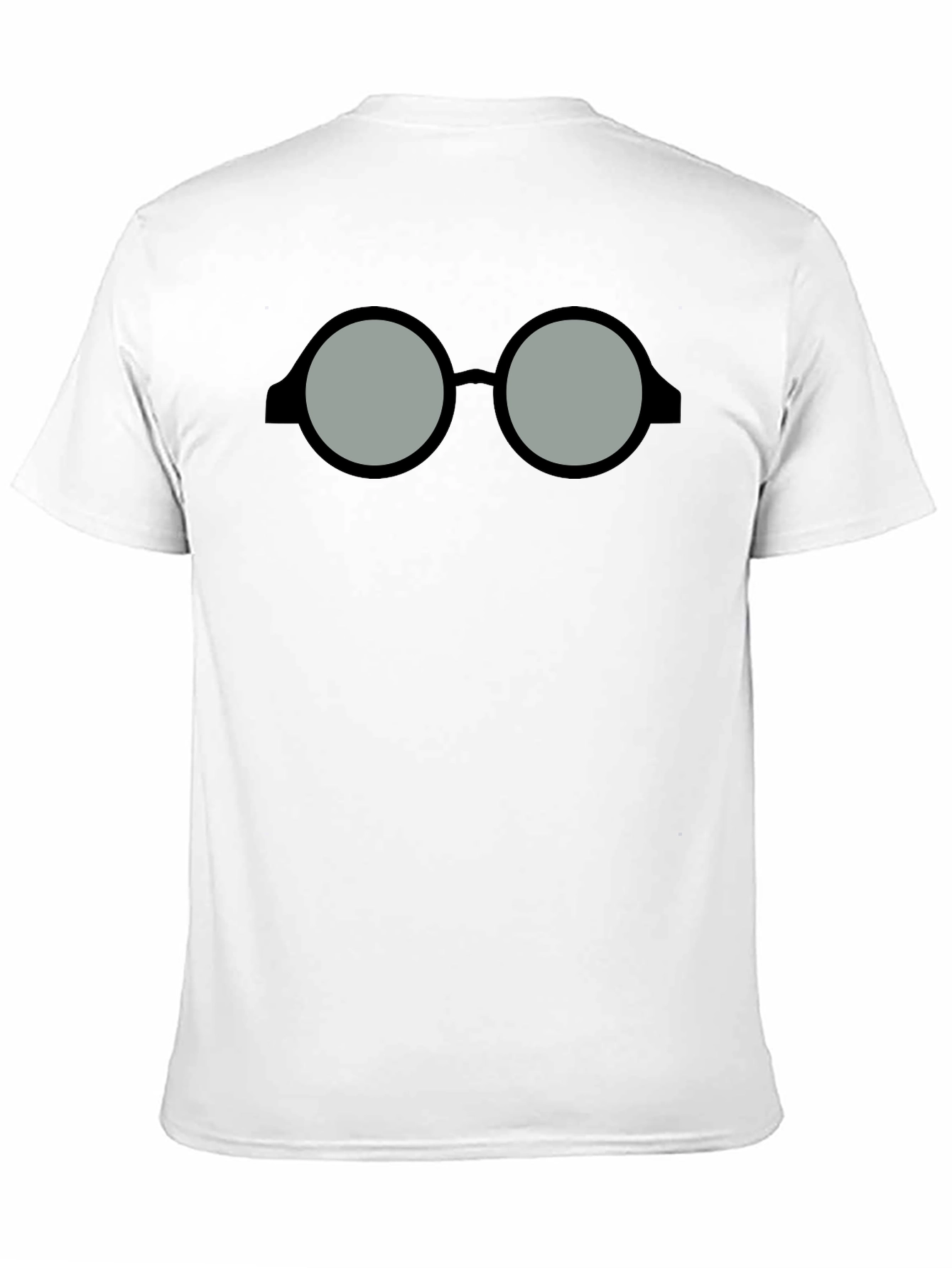 Black Nerdy Glasses Graphic T-Shirt - Classic Style view 11