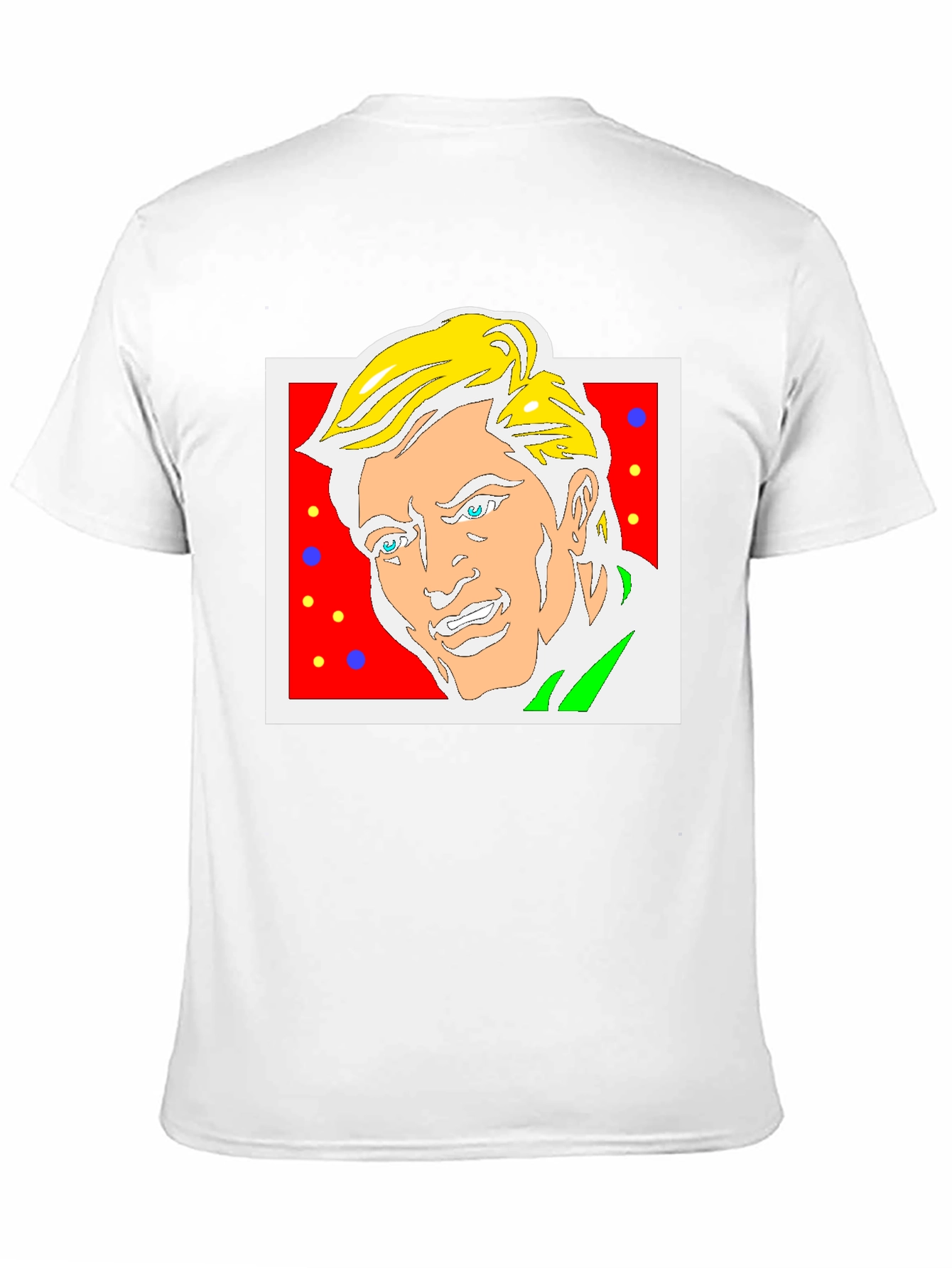 Black Funky Cartoon Portrait Graphic Tee view 11