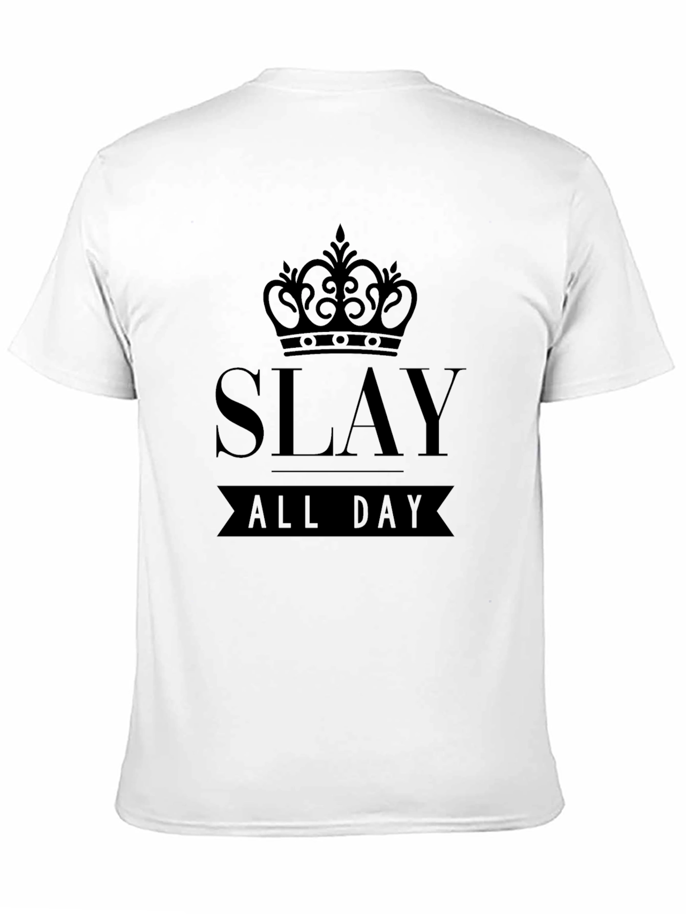 Black Slay All Day Graphic Tee - Men's Black T-Shirt view 11