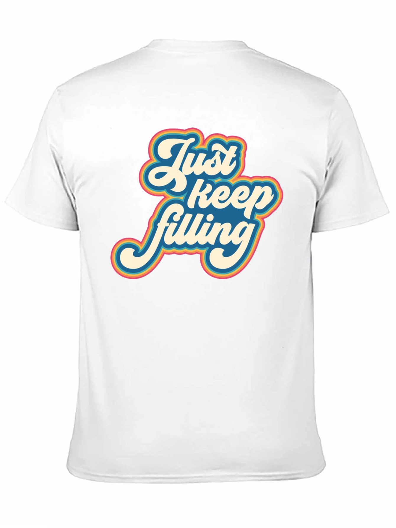 Black Retro 'Just Keep Filling' Graphic T-Shirt view 11