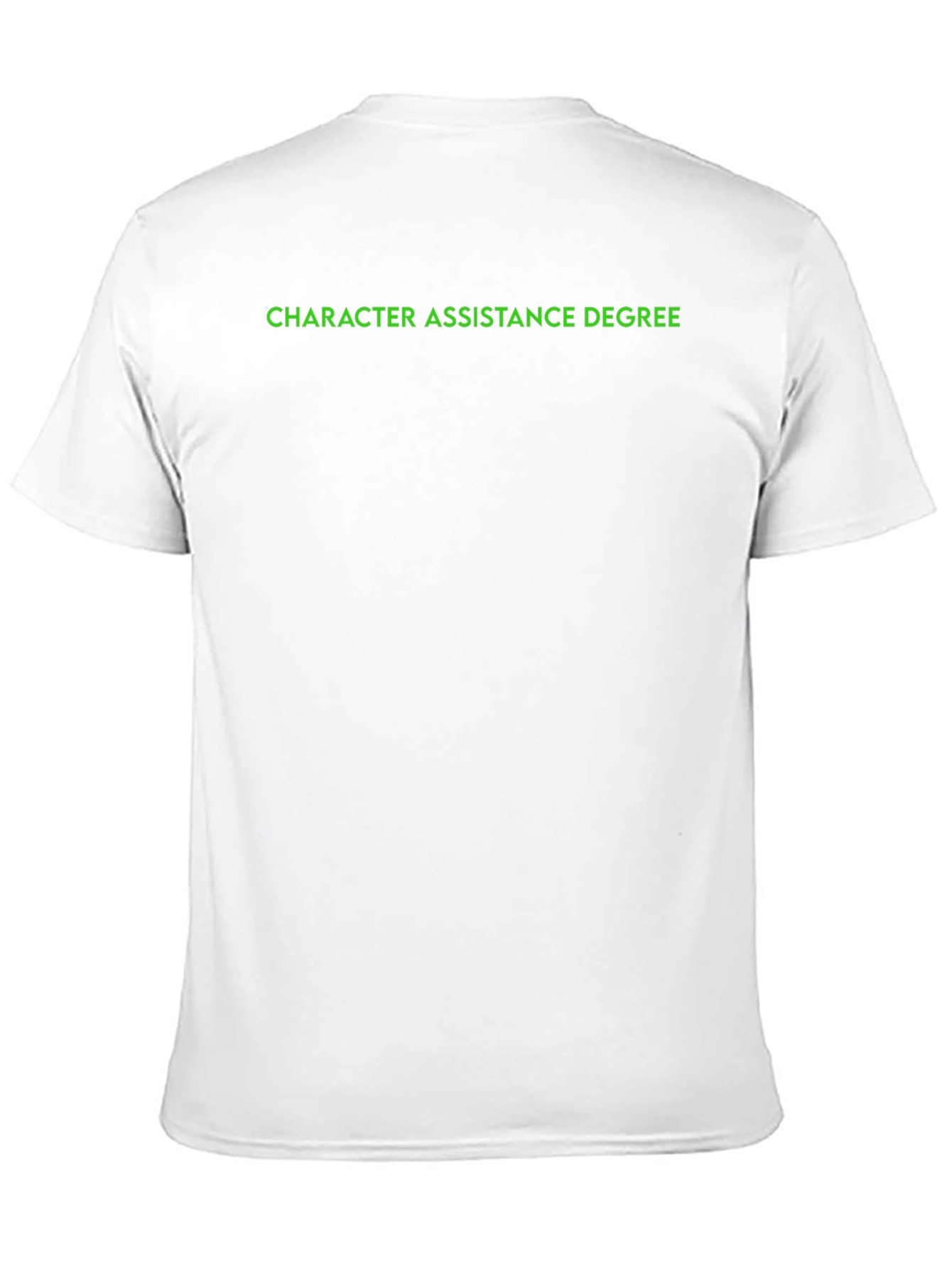 Black Character Assistance Degree Black T-Shirt view 11
