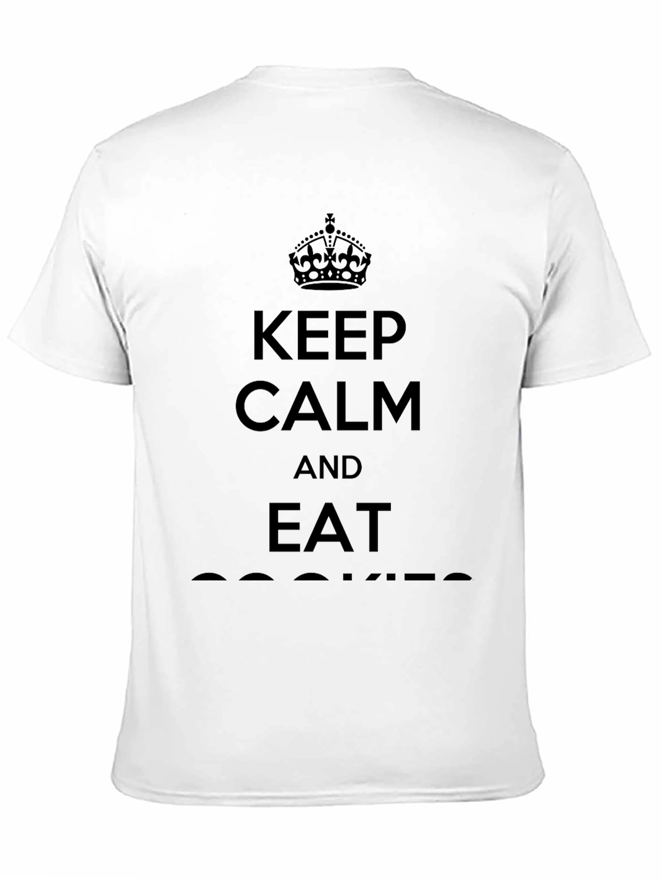 Black Keep Calm & Eat Cookies Black T-Shirt view 11