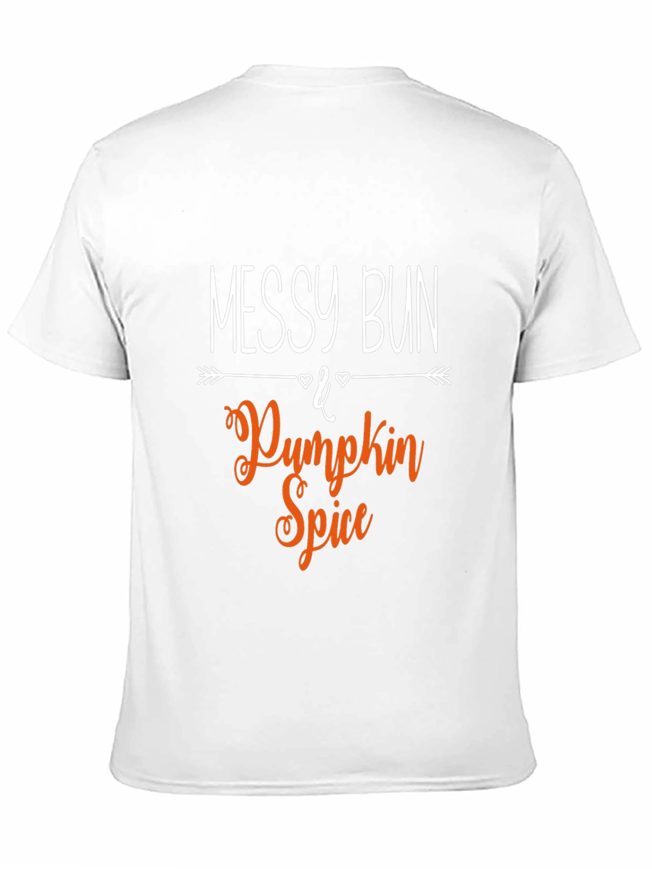 Black Messy Bun Pumpkin Spice T-Shirt - Fall Fashion view 11